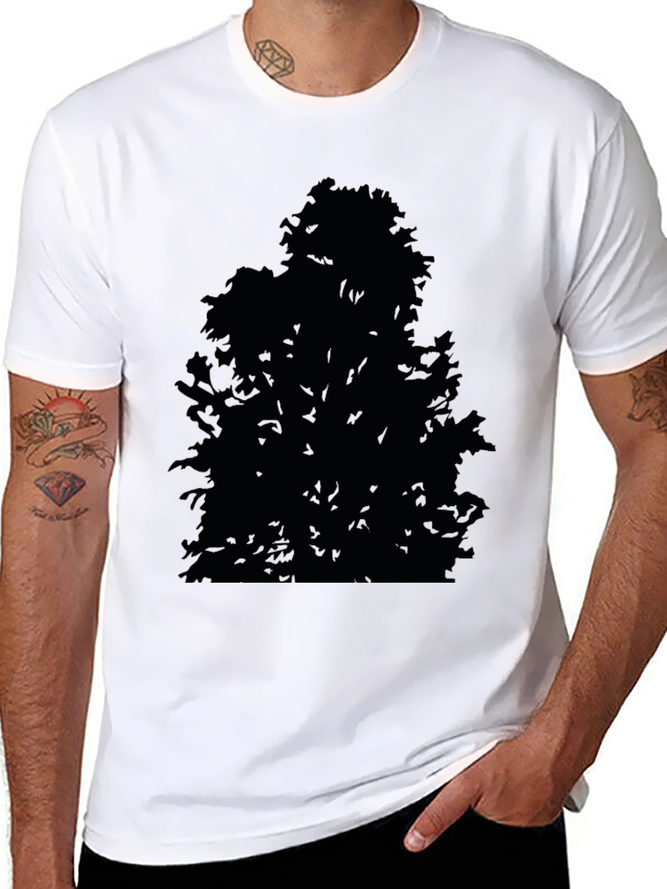 Silhouette Tree Black T-Shirt