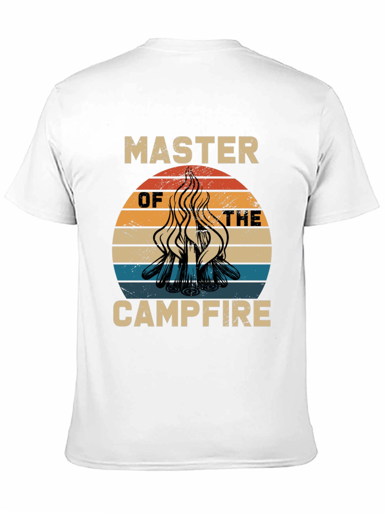 Master of the Campfire Tee - Retro Camping Shirt