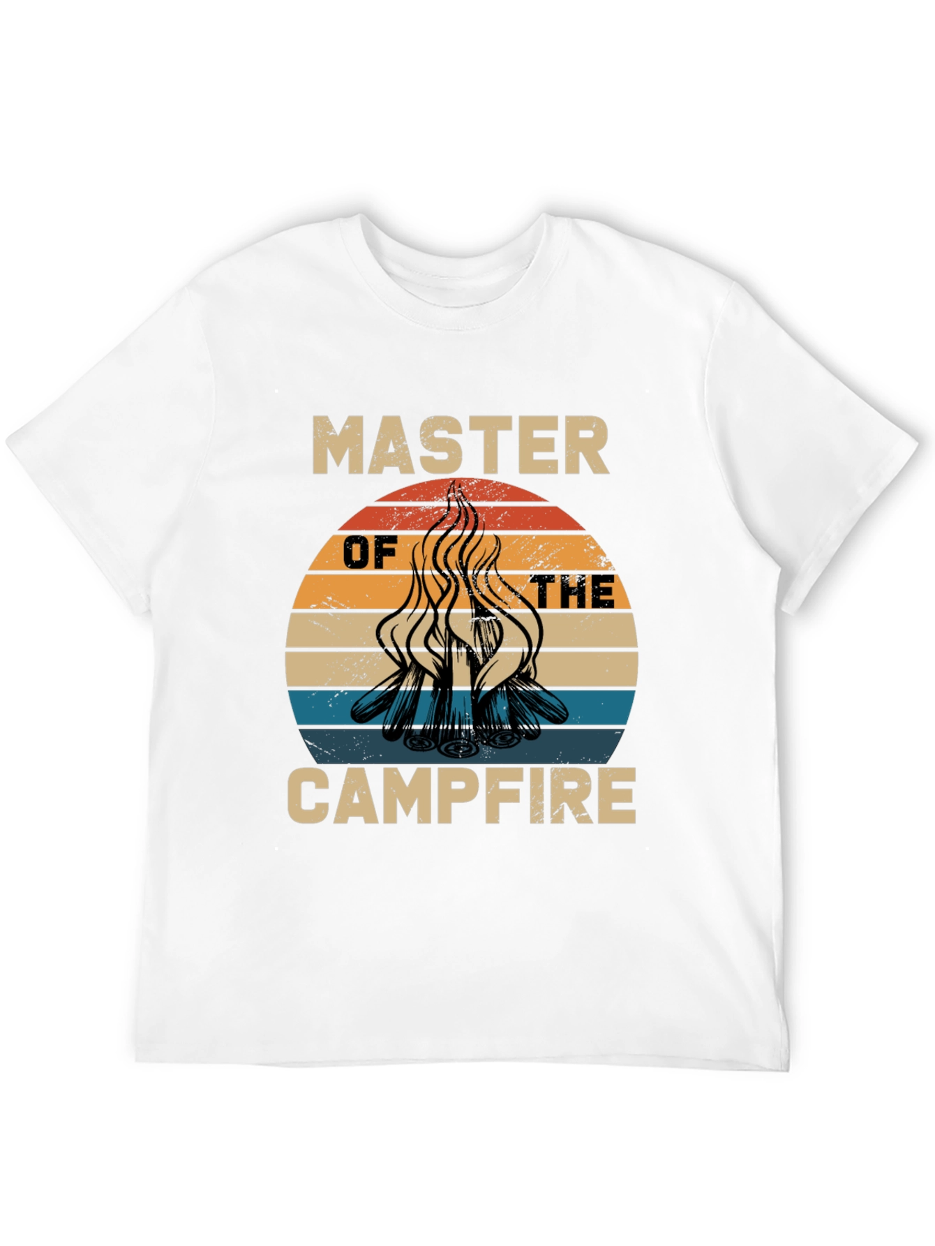 Master of the Campfire Tee - Retro Camping Shirt