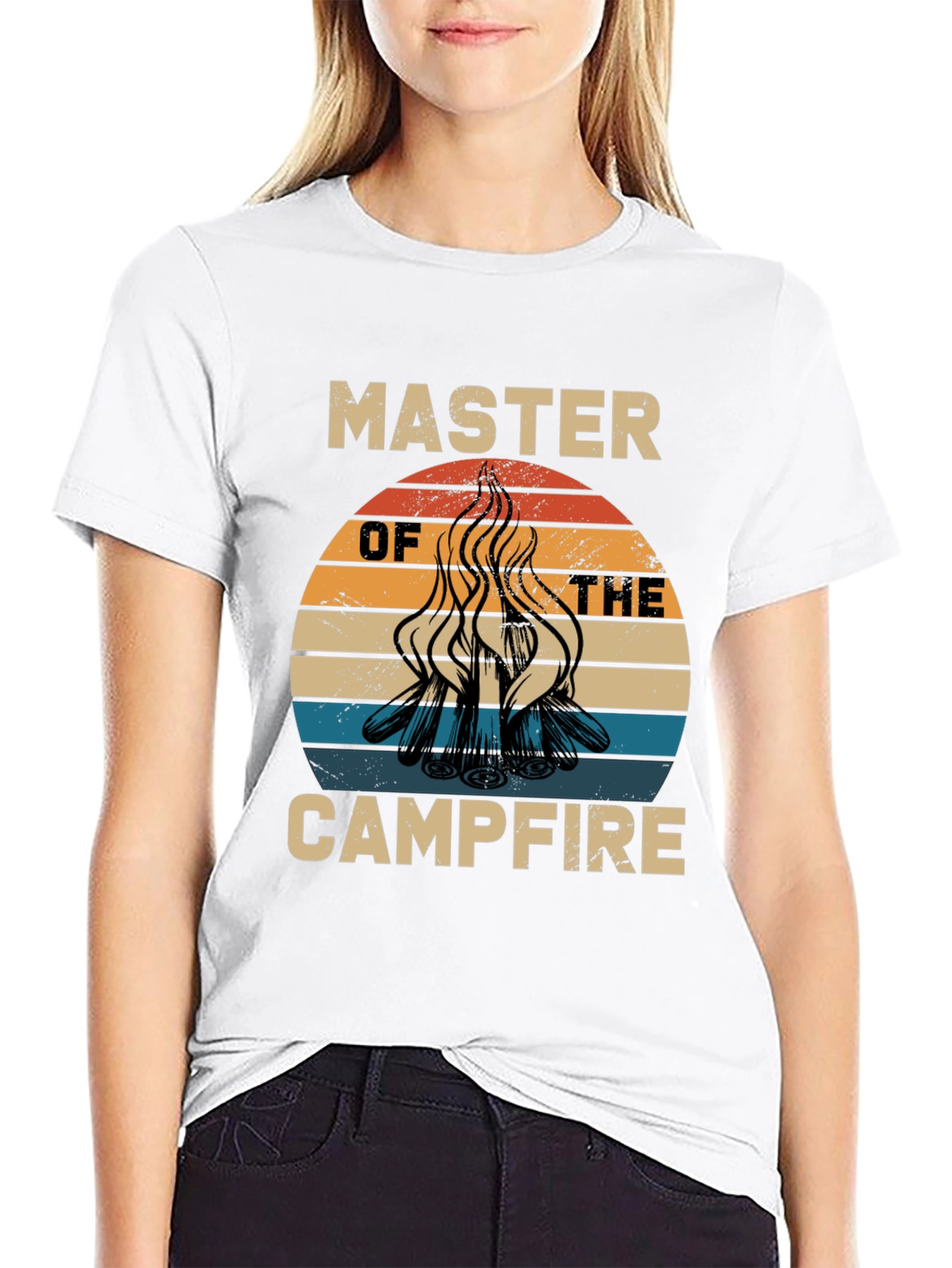 Master of the Campfire Tee - Retro Camping Shirt
