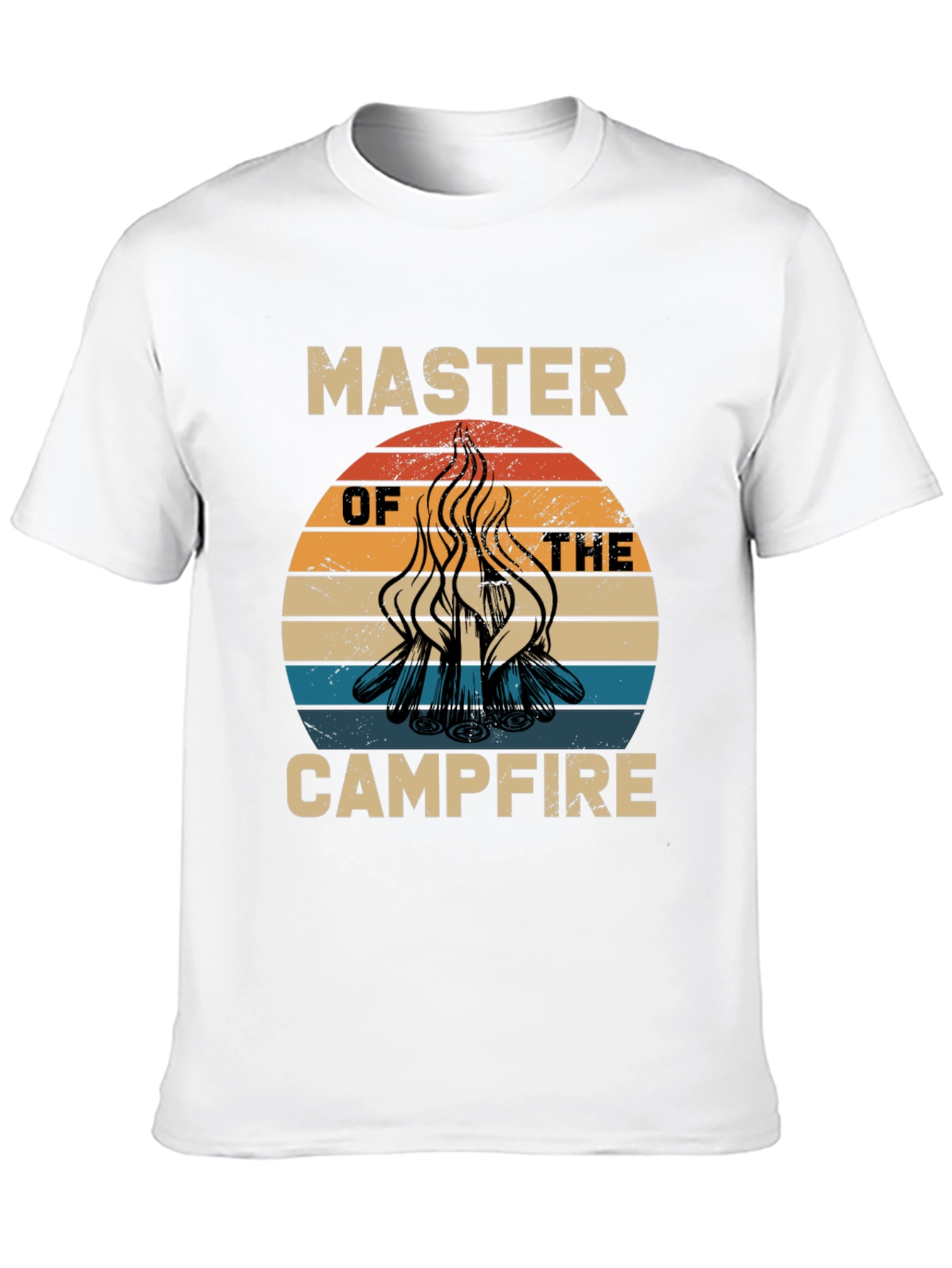 Master of the Campfire Tee - Retro Camping Shirt