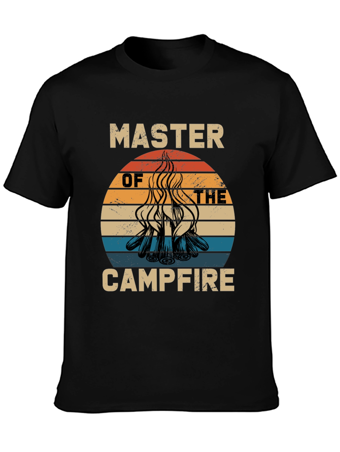 Master of the Campfire Tee - Retro Camping Shirt