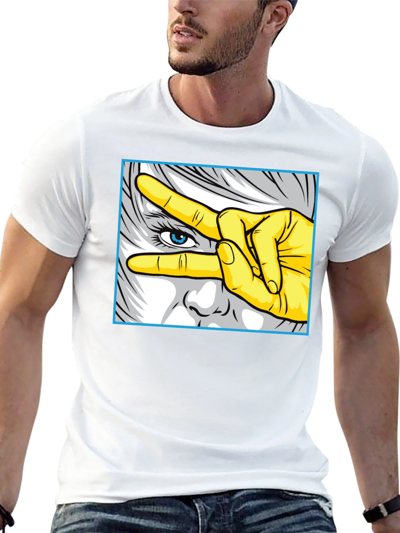 Cool Graphic Tee - Eye See You Design