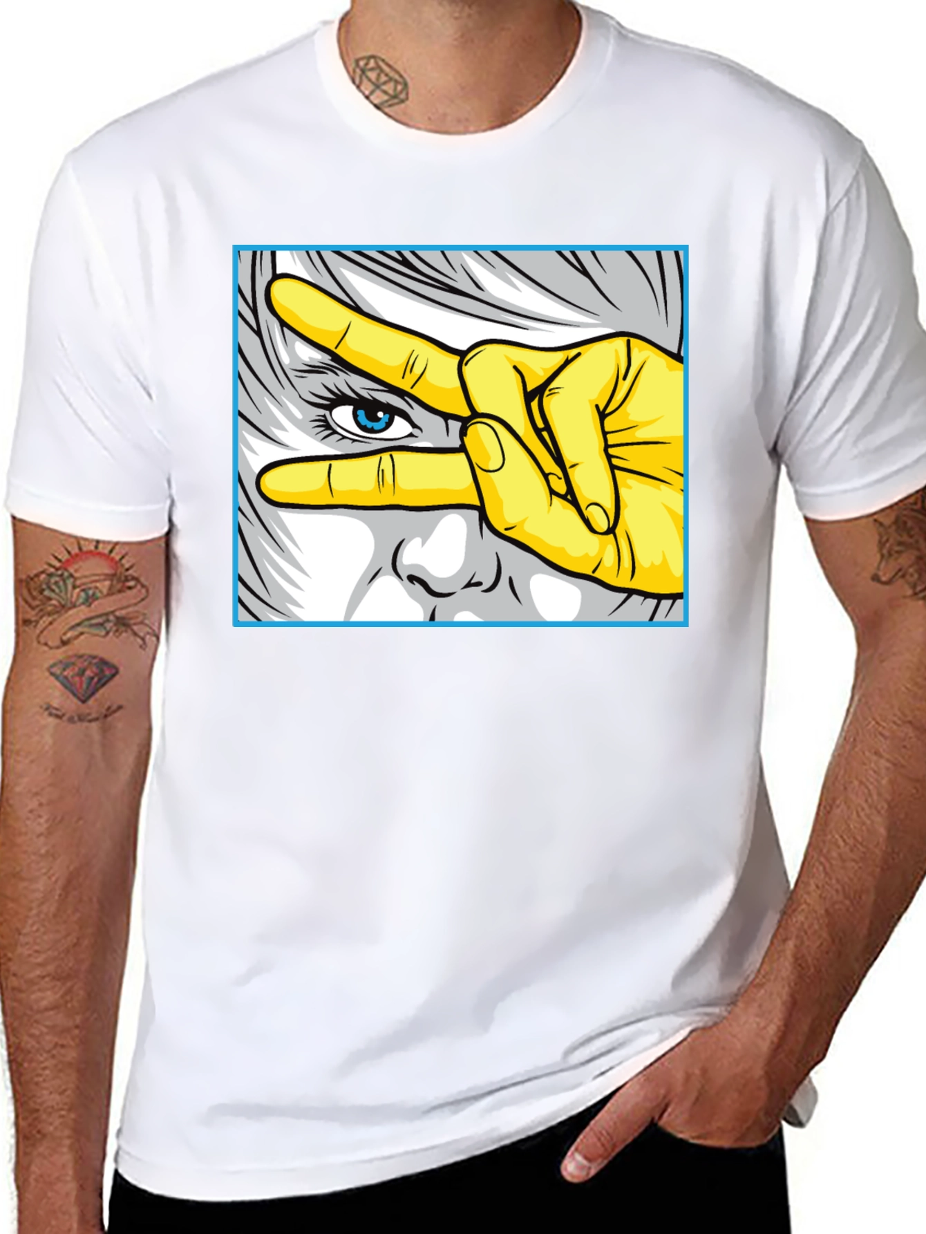 Cool Graphic Tee - Eye See You Design