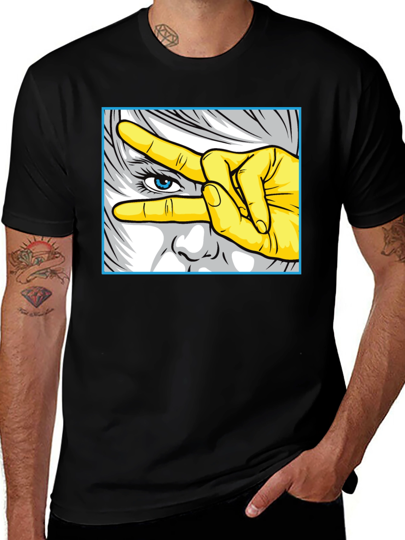 Cool Graphic Tee - Eye See You Design