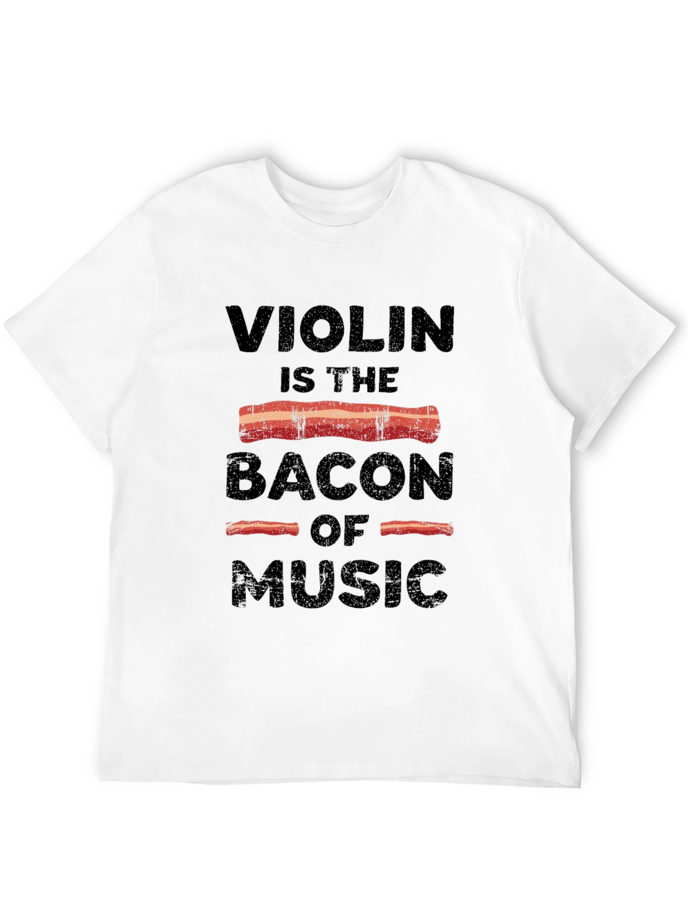 Violin is the Bacon of Music Black T-Shirt