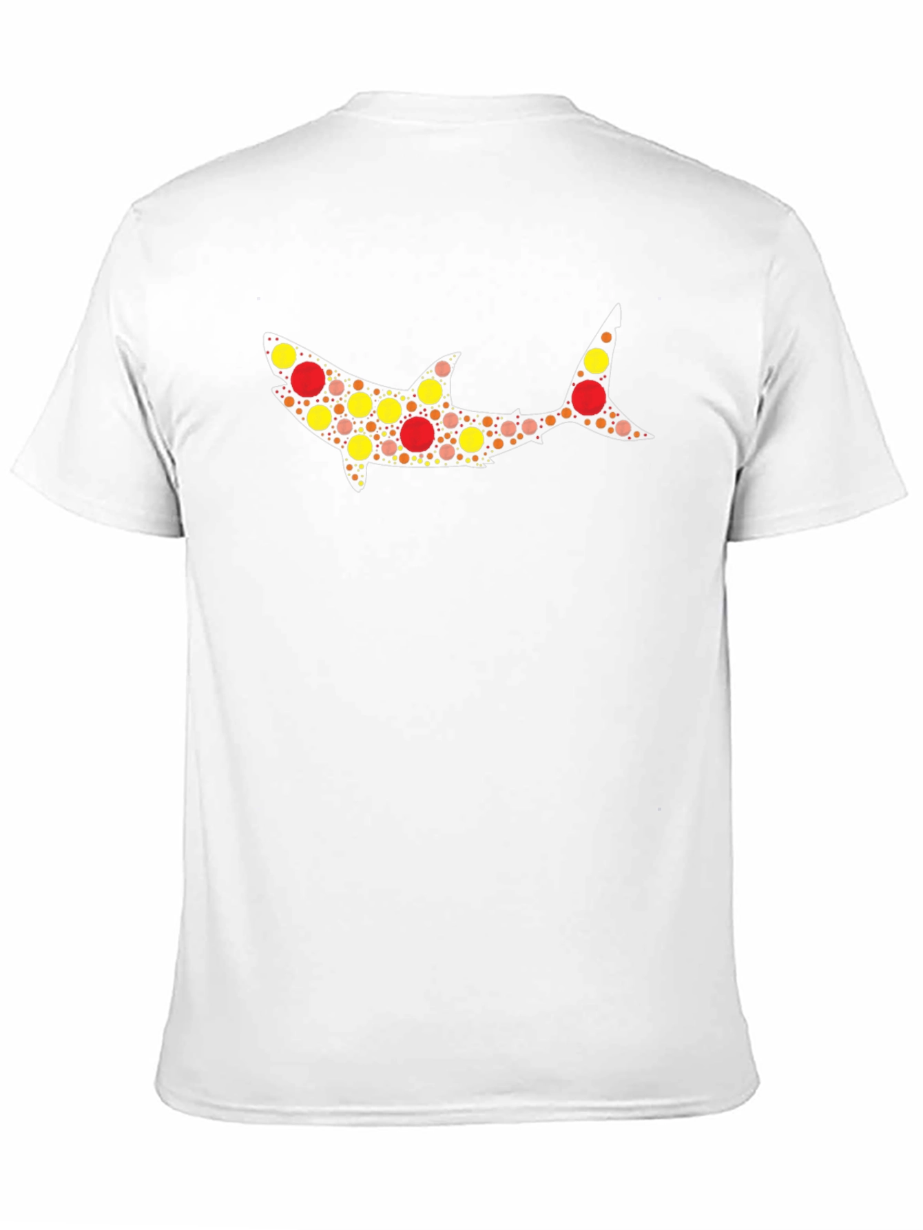 Abstract Shark Graphic Tee - Mens Black T-Shirt