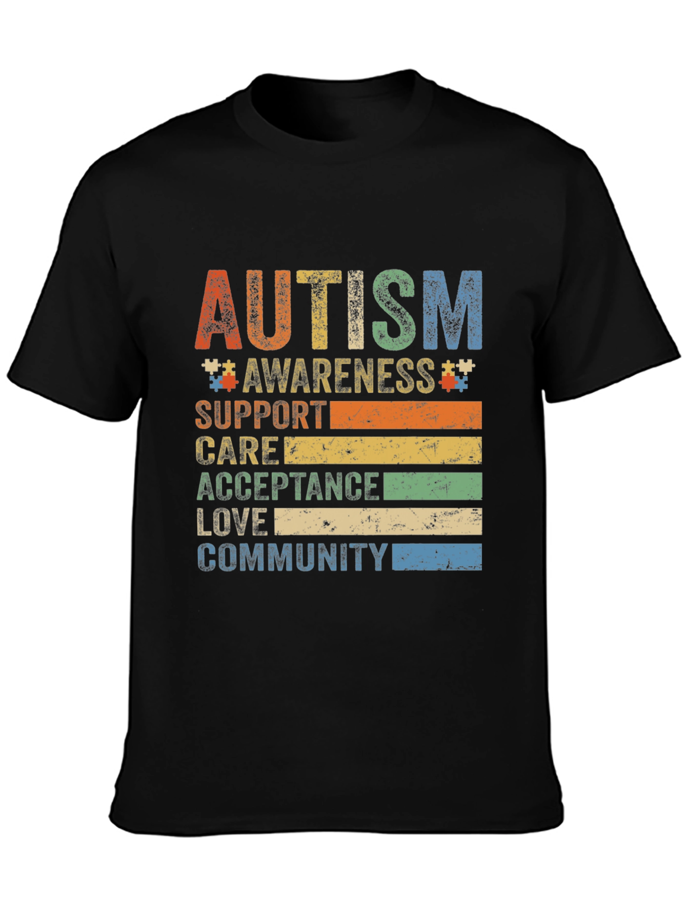 Autism Awareness T-Shirt: Support Love Community