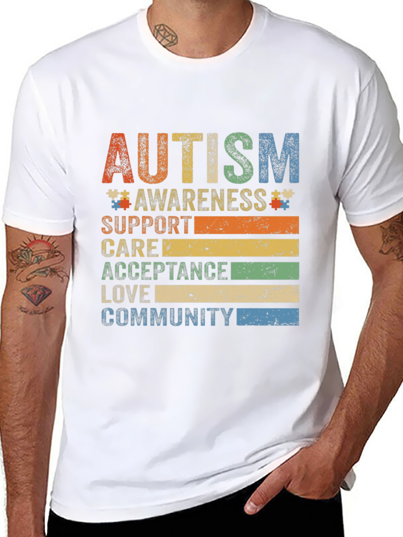 Autism Awareness T-Shirt: Support Love Community