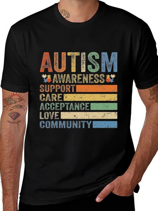Autism Awareness T-Shirt: Support Love Community