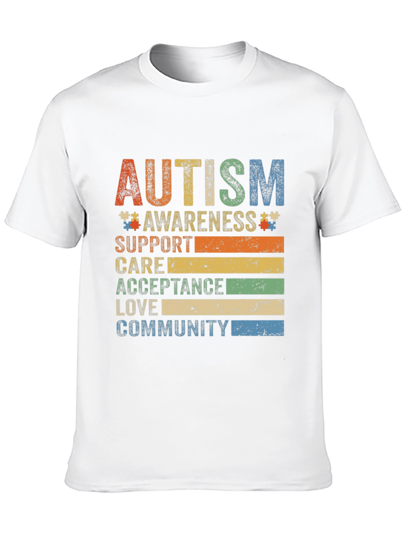 Autism Awareness T-Shirt: Support Love Community