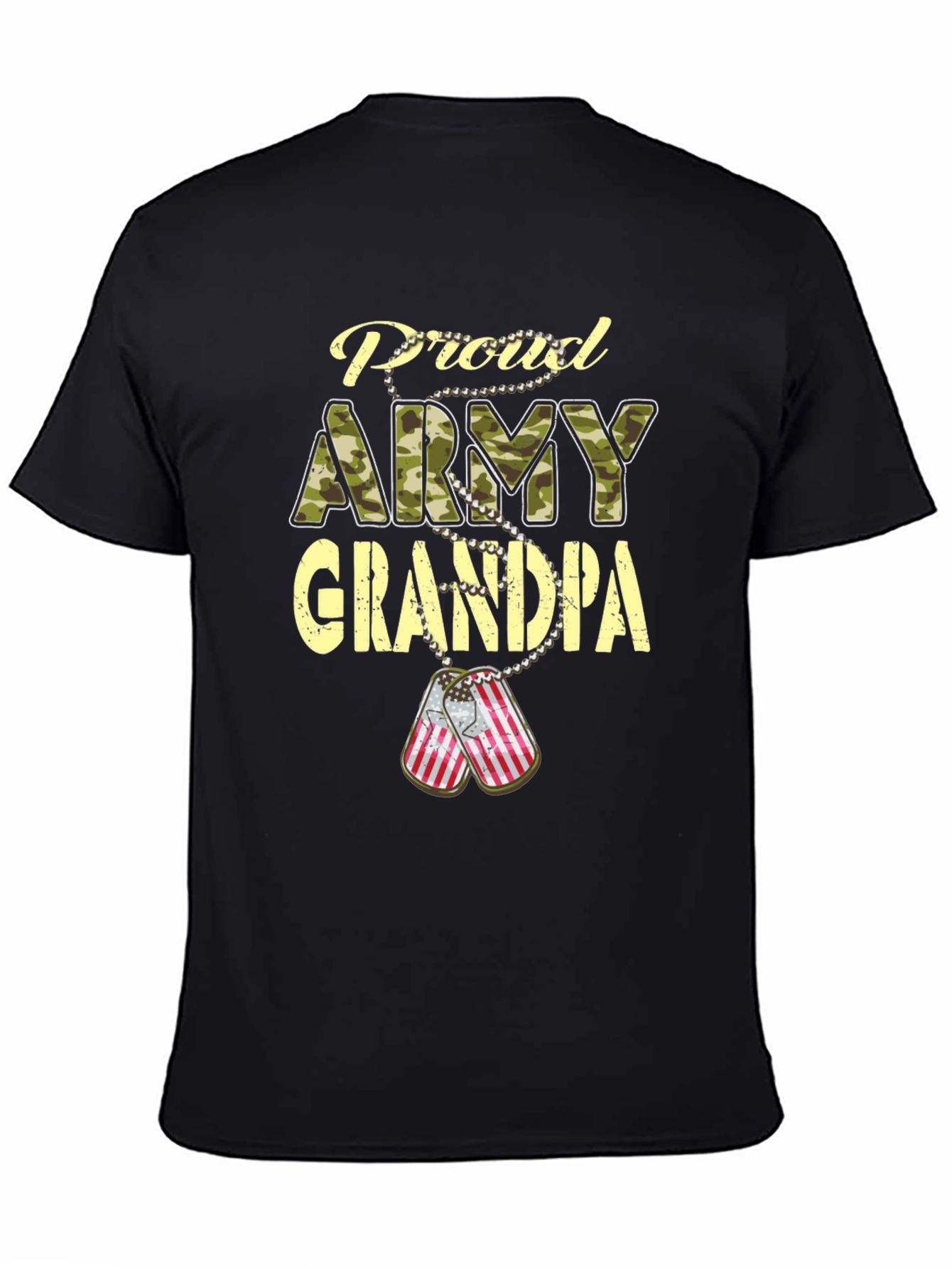 Proud Army Grandpa T-Shirt Patriotic Military