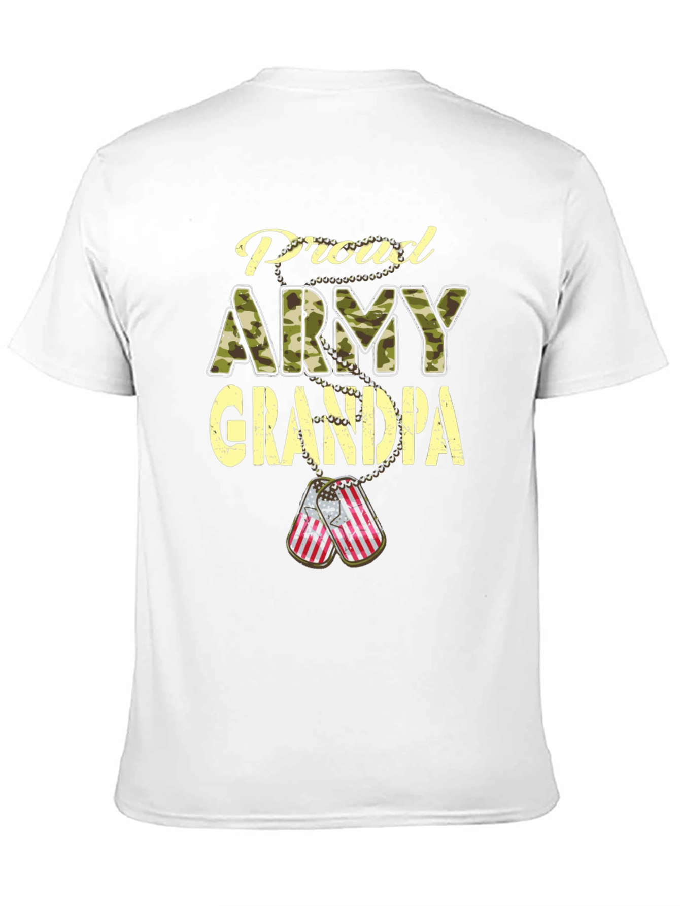 Proud Army Grandpa T-Shirt Patriotic Military