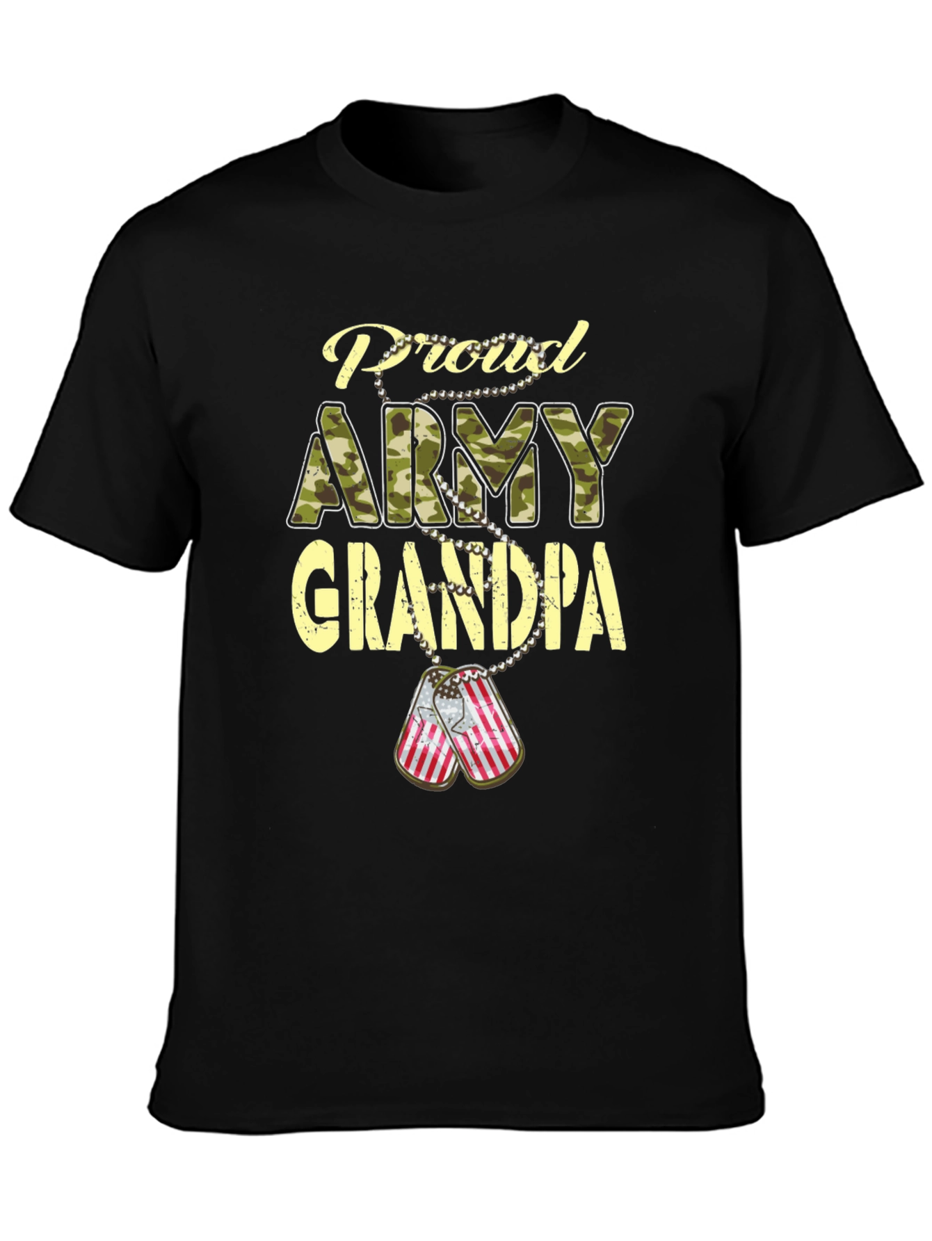 Proud Army Grandpa T-Shirt Patriotic Military