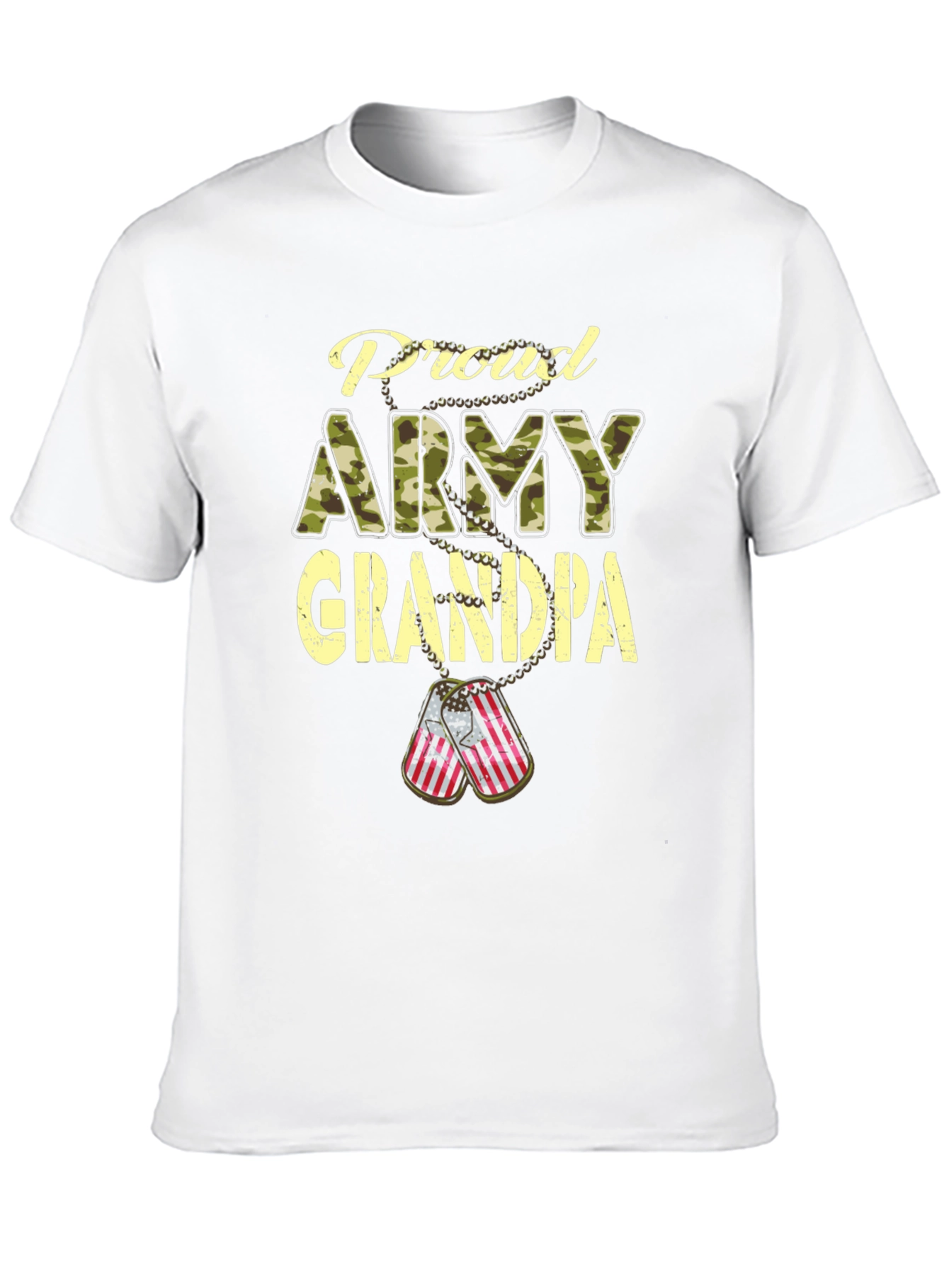 Proud Army Grandpa T-Shirt Patriotic Military