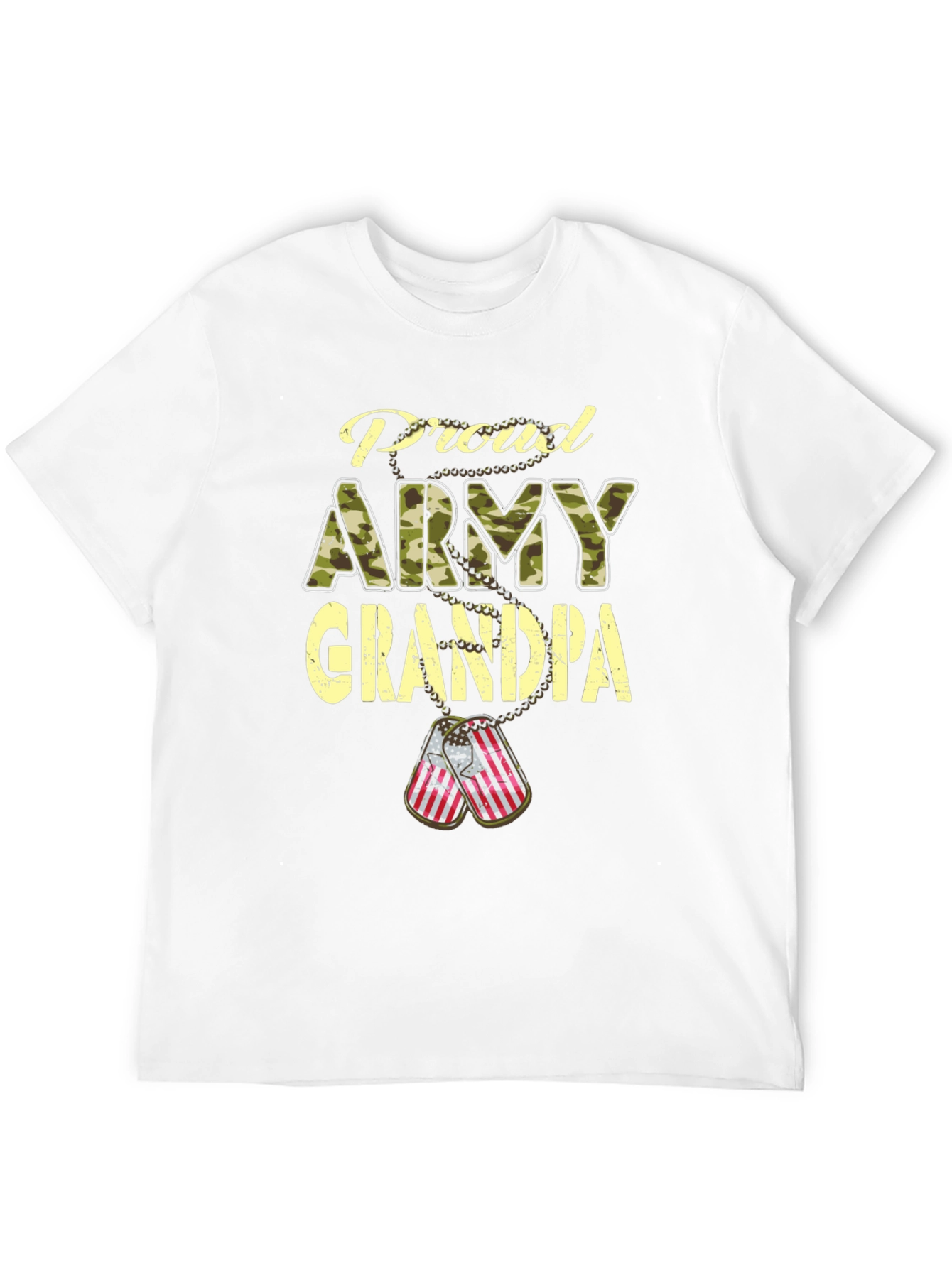 Proud Army Grandpa T-Shirt Patriotic Military