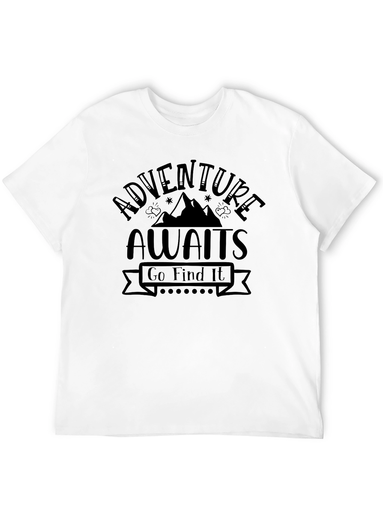 Adventure Awaits Graphic Tee - Black