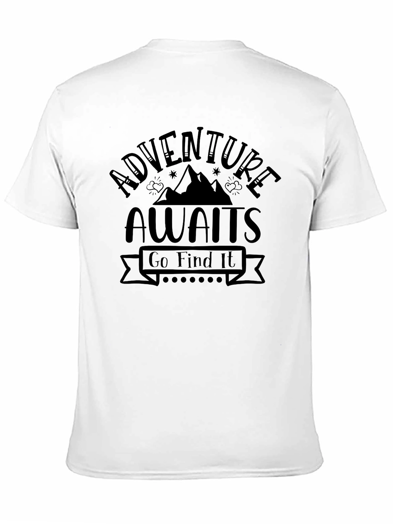 Adventure Awaits Graphic Tee - Black