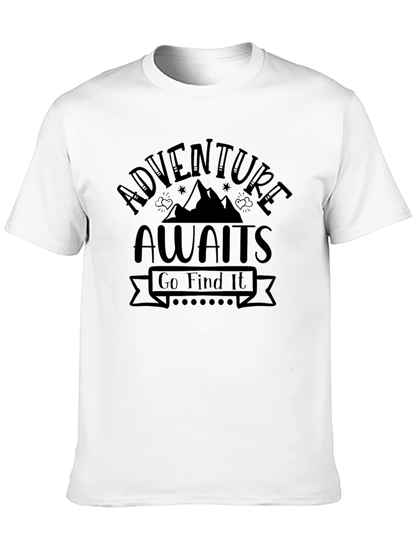 Adventure Awaits Graphic Tee - Black
