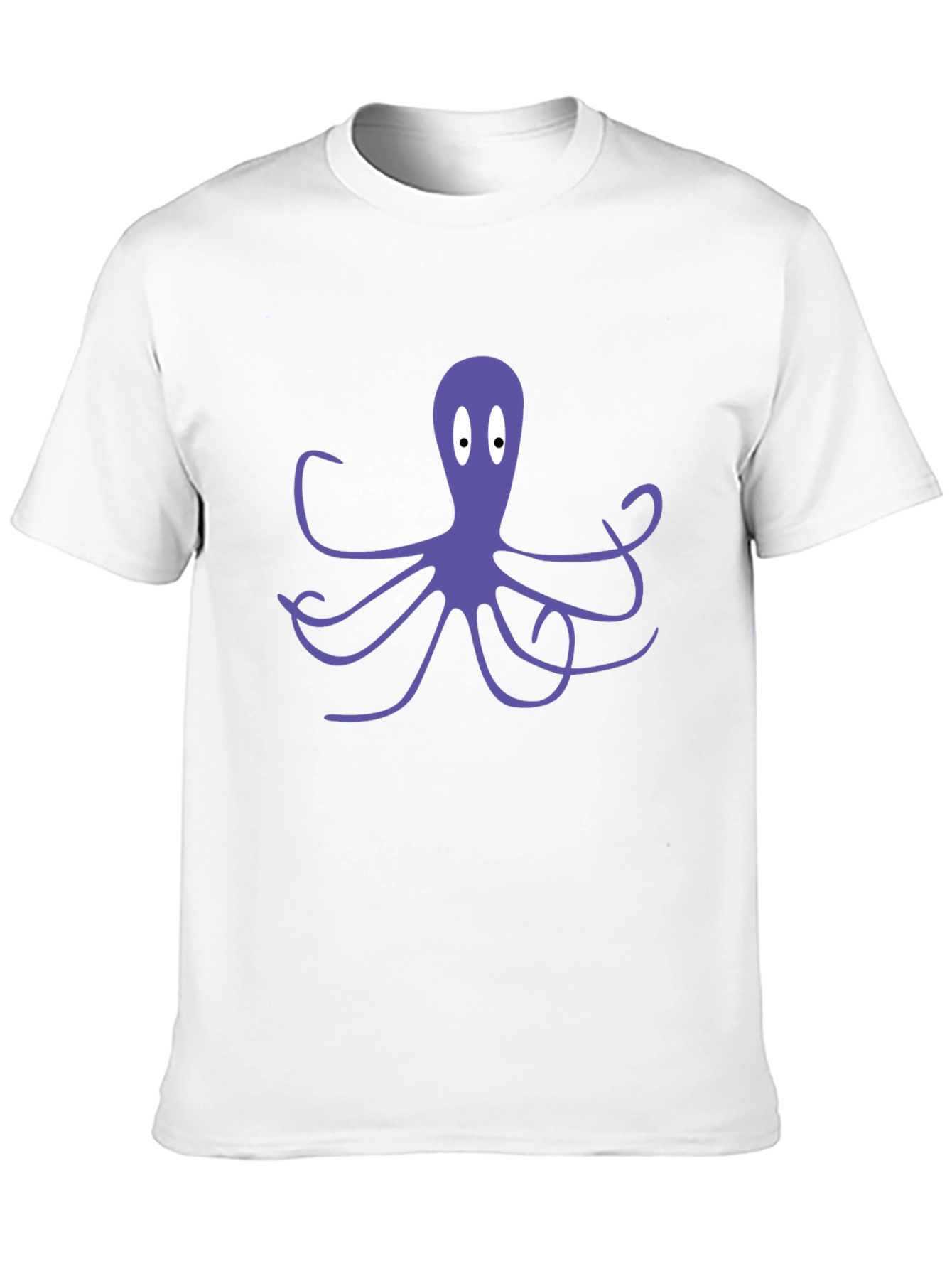 Octopus Graphic Tee - Black Cotton Blend T-Shirt