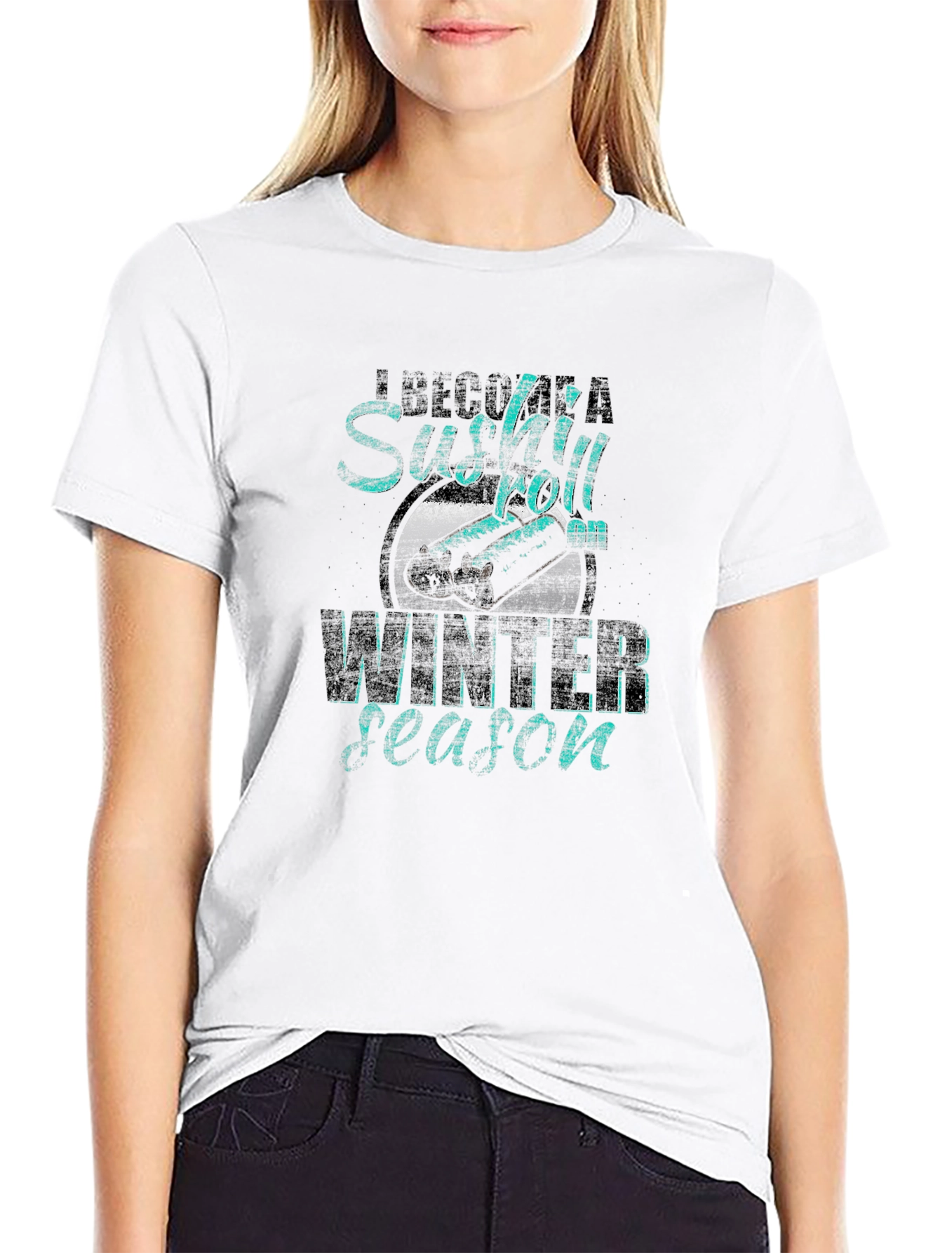 Sushi Roll Winter Season Graphic Tee