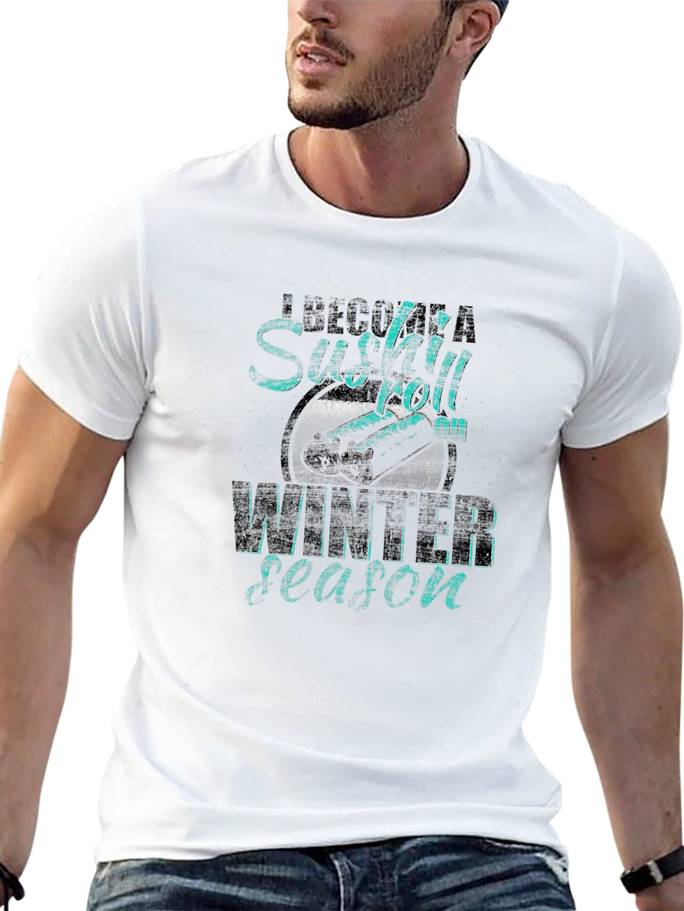 Sushi Roll Winter Season Graphic Tee