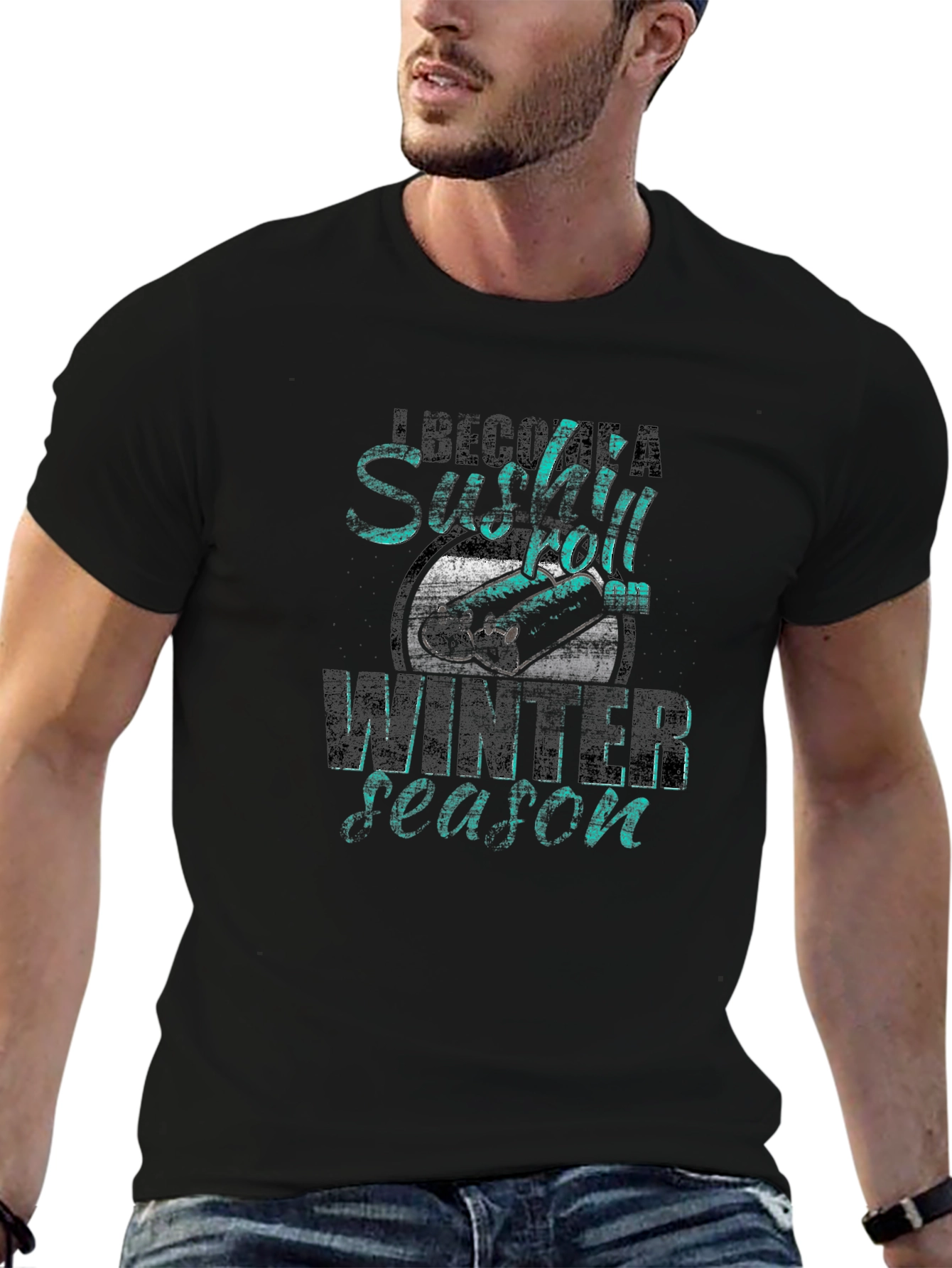 Sushi Roll Winter Season Graphic Tee