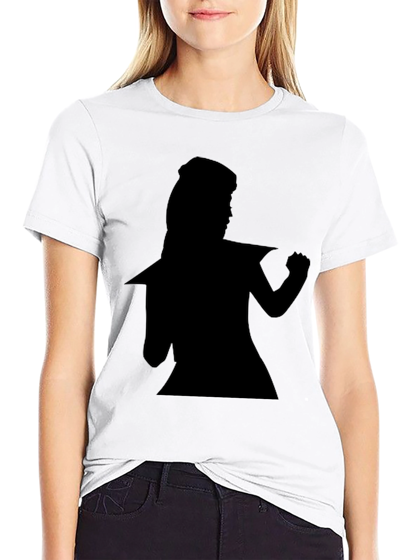 Silhouette Graphic T-Shirt - Bold Black Tee