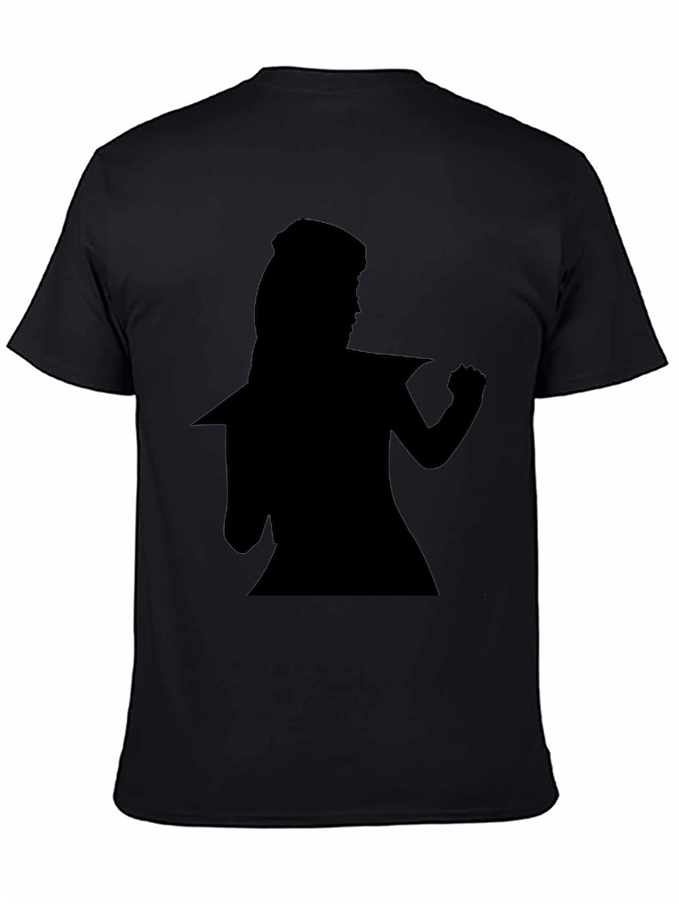 Silhouette Graphic T-Shirt - Bold Black Tee