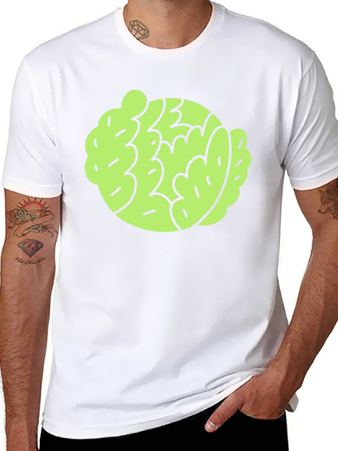 Funky Brain Graphic T-Shirt - Modern Style