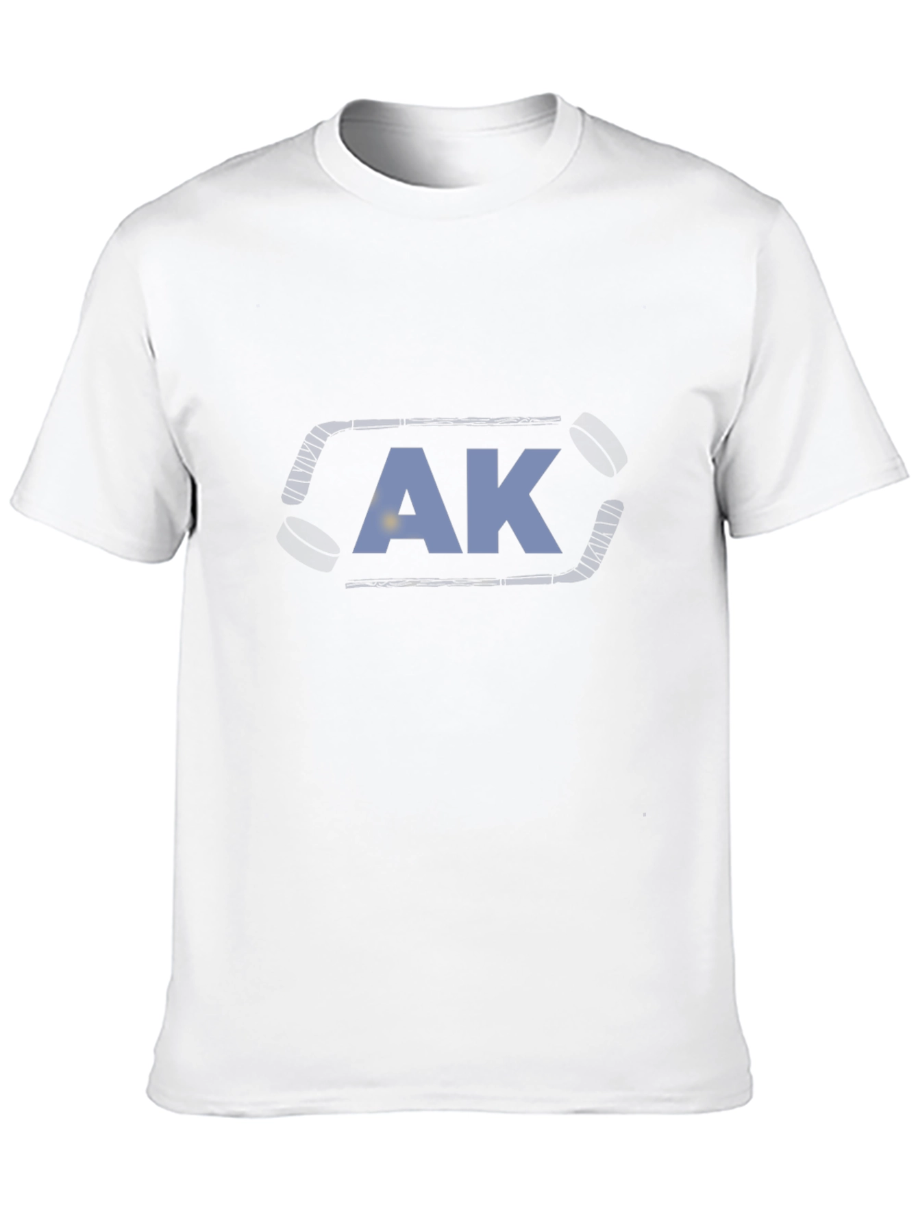 AK Hockey Stick Tee - Black Cotton Graphic T-Shirt