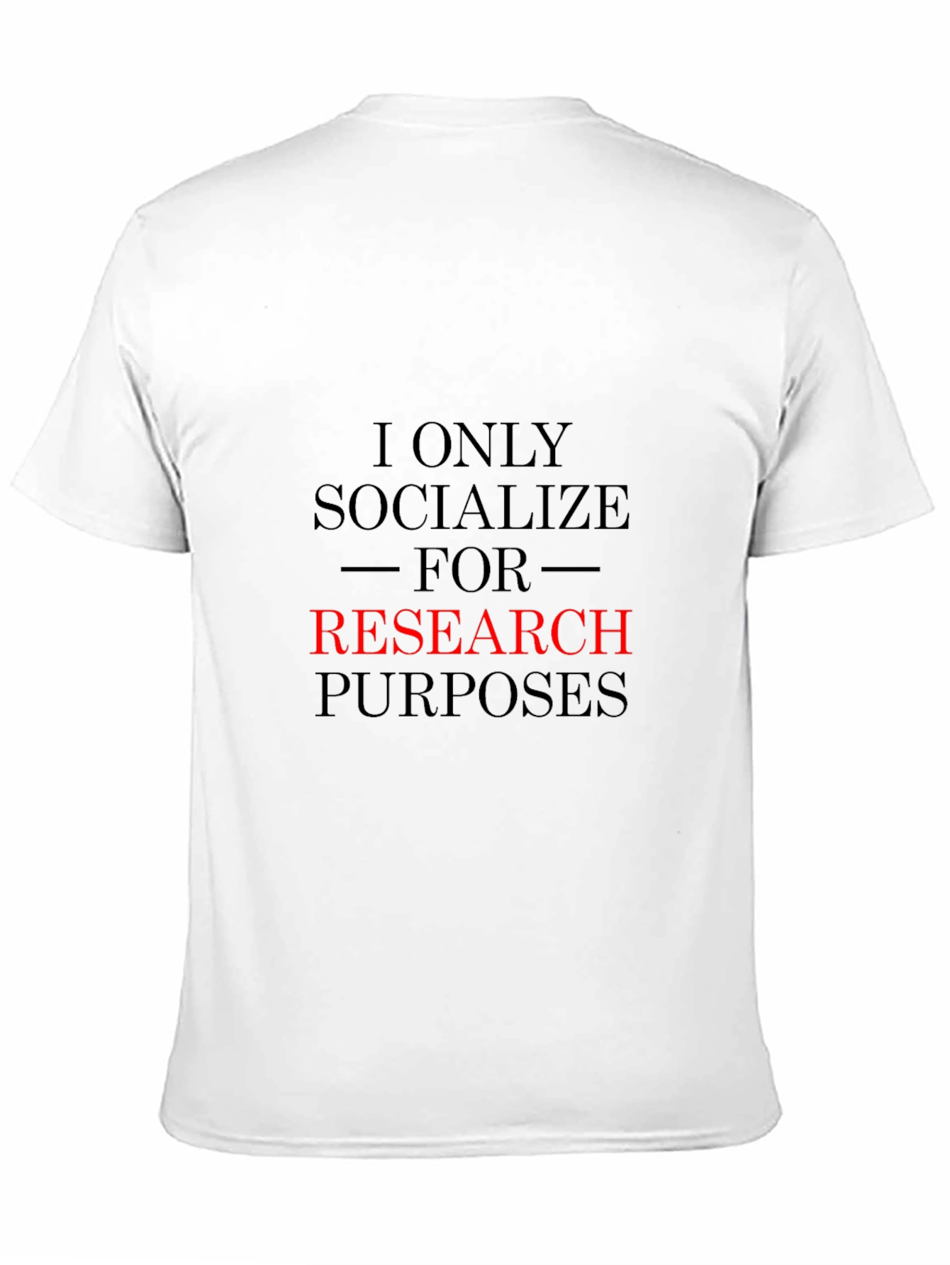 Research Purposes T-Shirt Funny Introvert Tee
