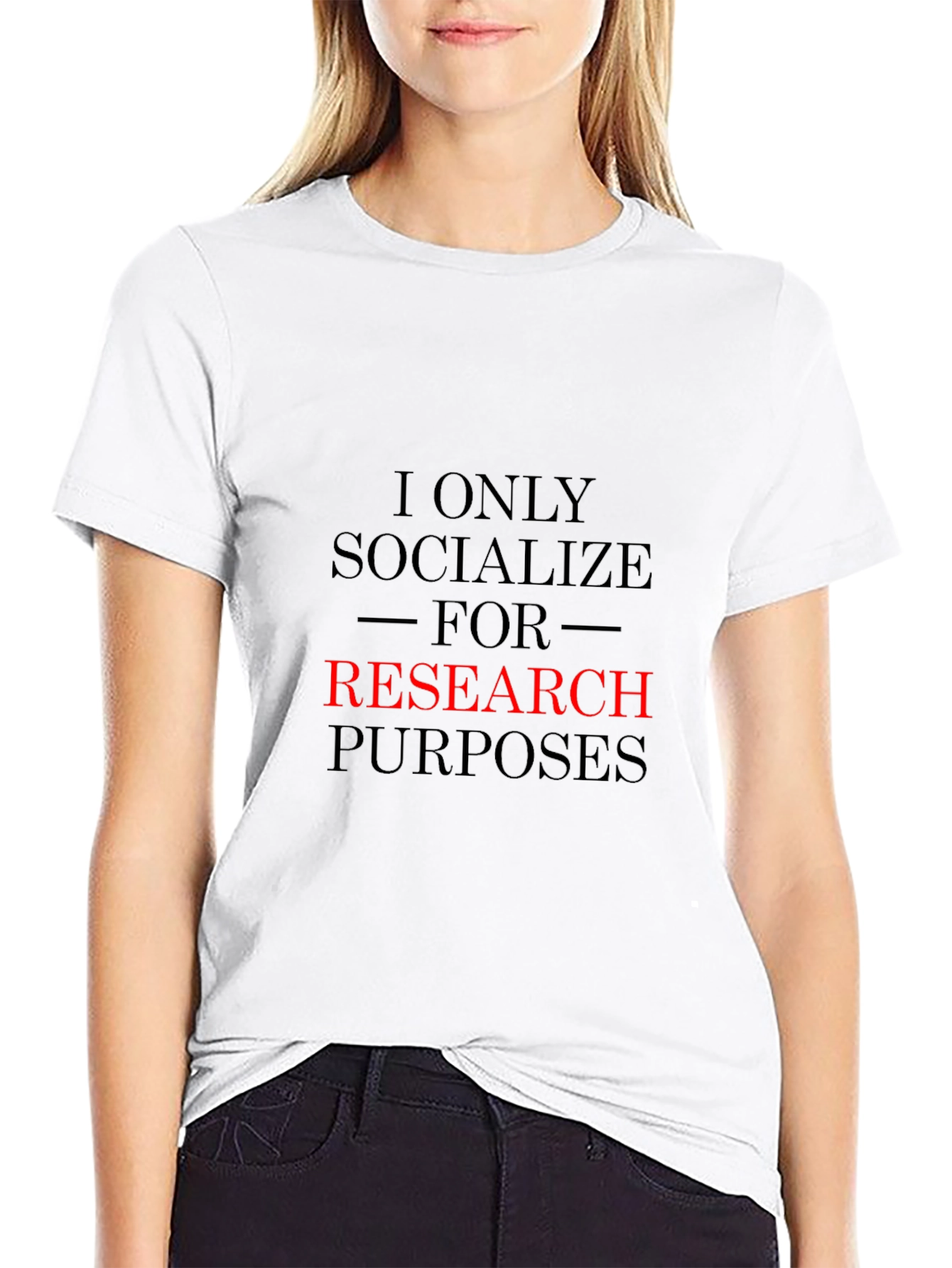 Research Purposes T-Shirt Funny Introvert Tee