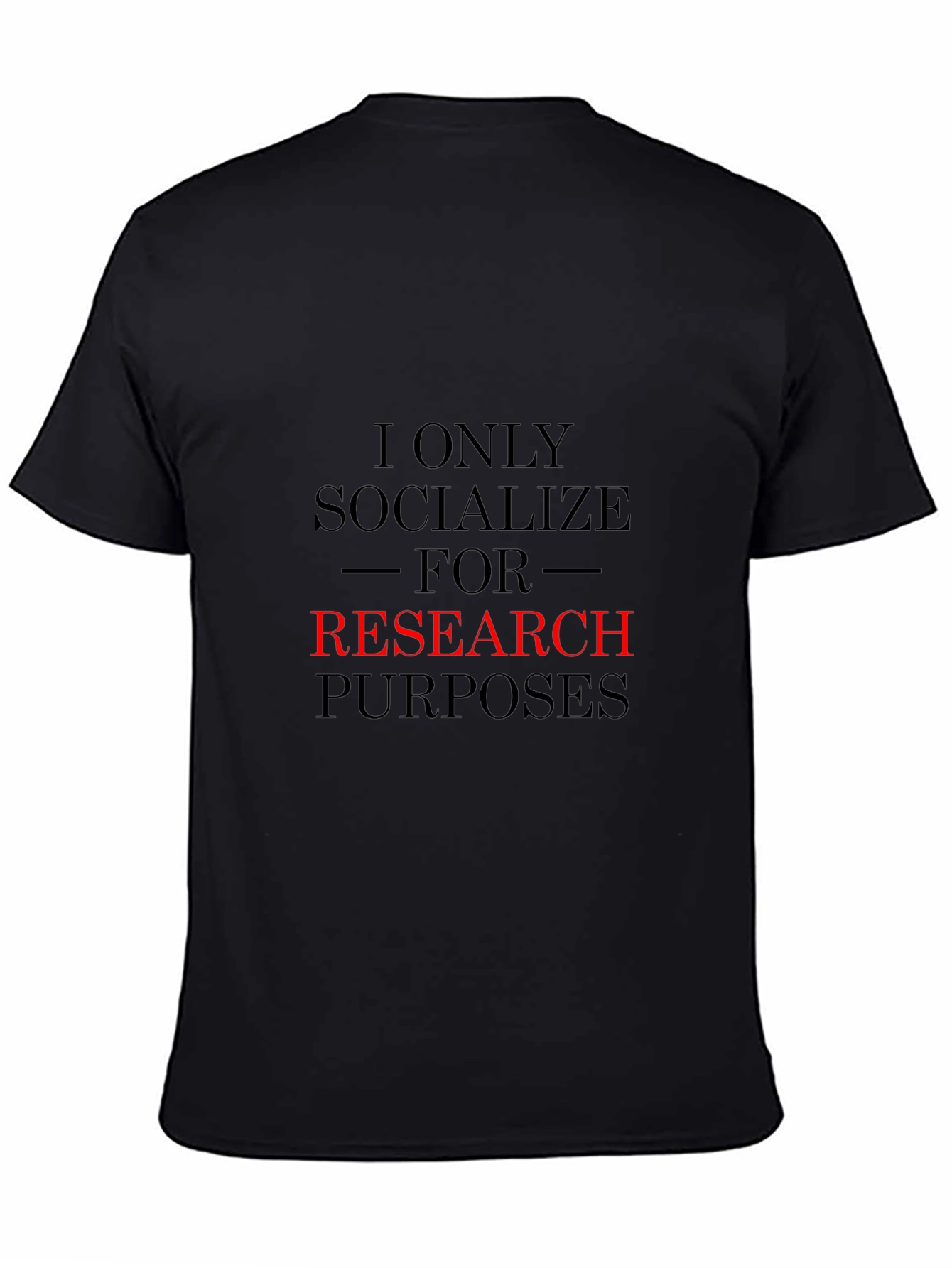 Research Purposes T-Shirt Funny Introvert Tee