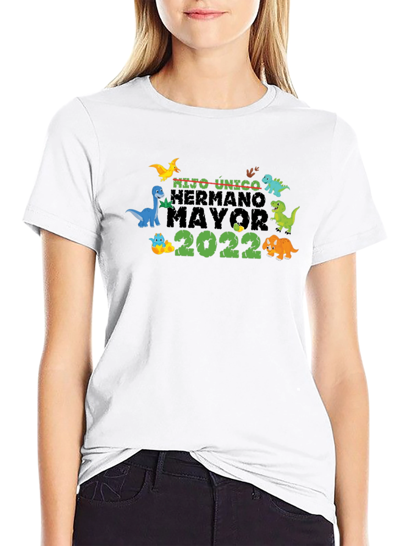 Dinosaur Hermano Mayor 2022 Kids T-Shirt