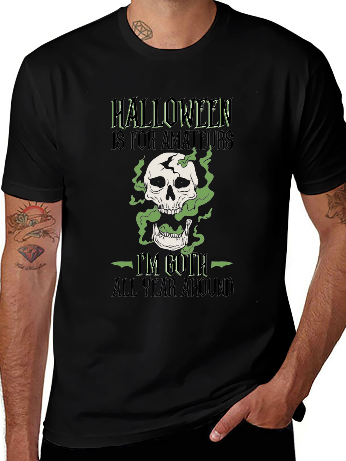Goth All Year Round Halloween T-Shirt