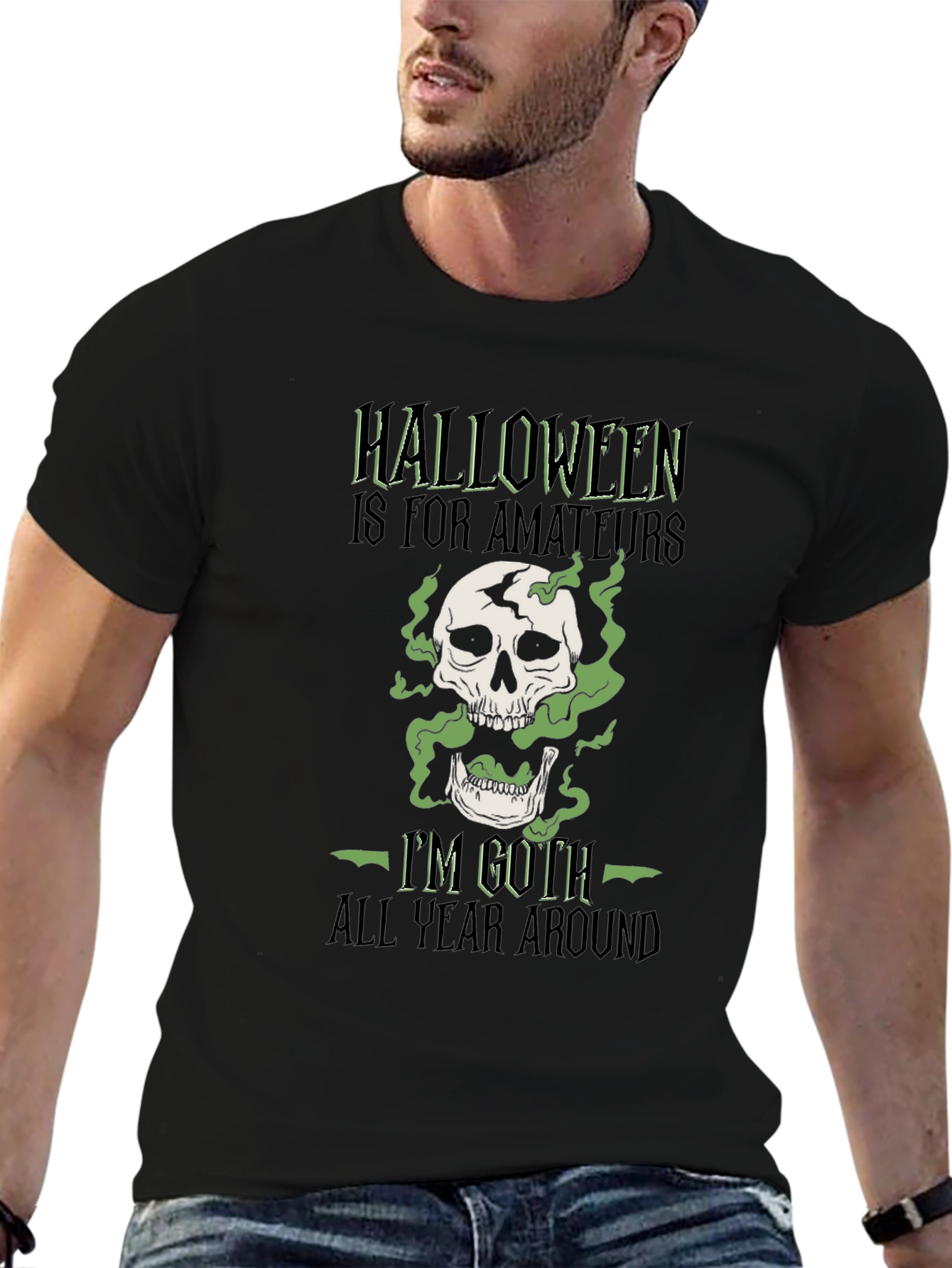 Goth All Year Round Halloween T-Shirt