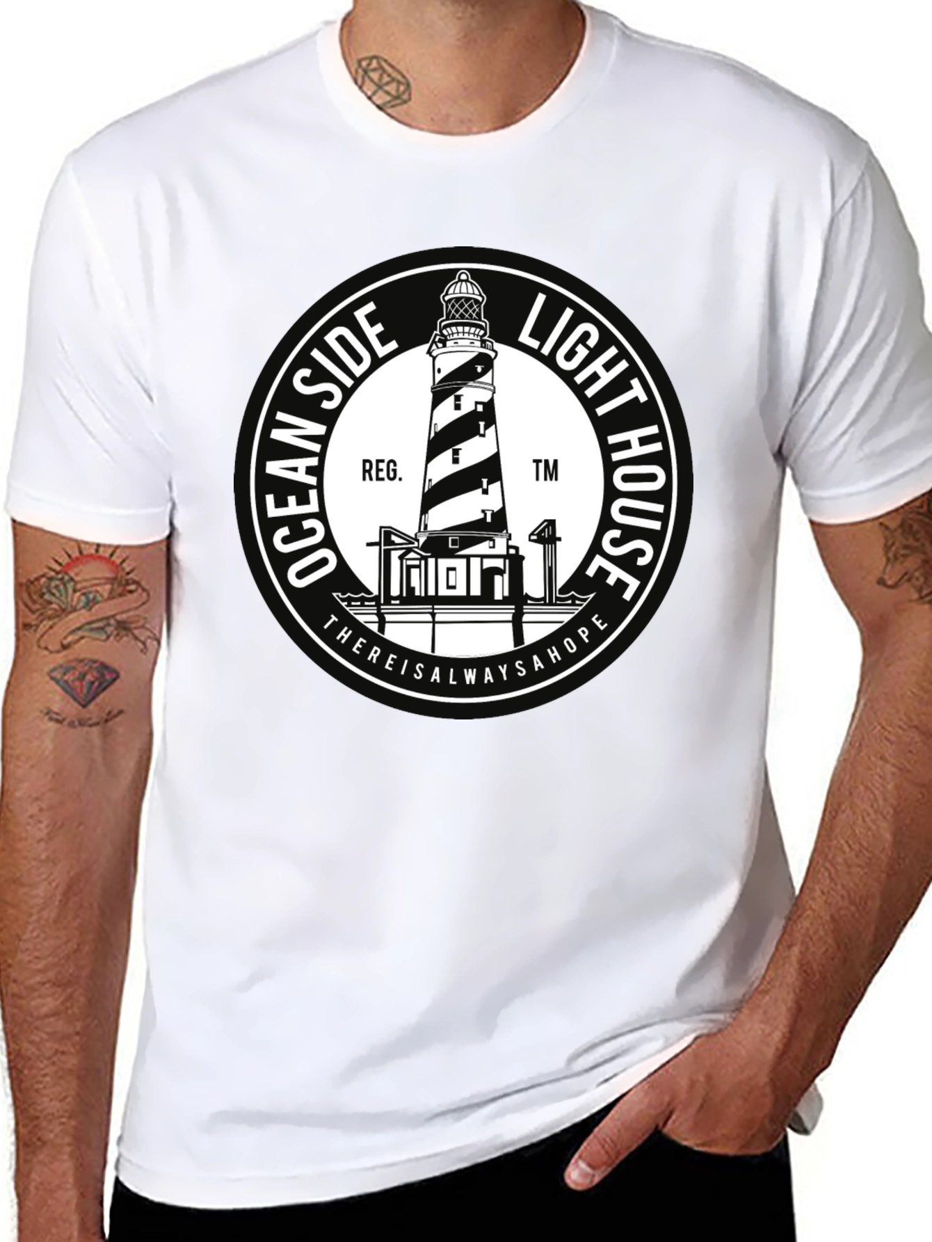 Oceanside Lighthouse Graphic Tee