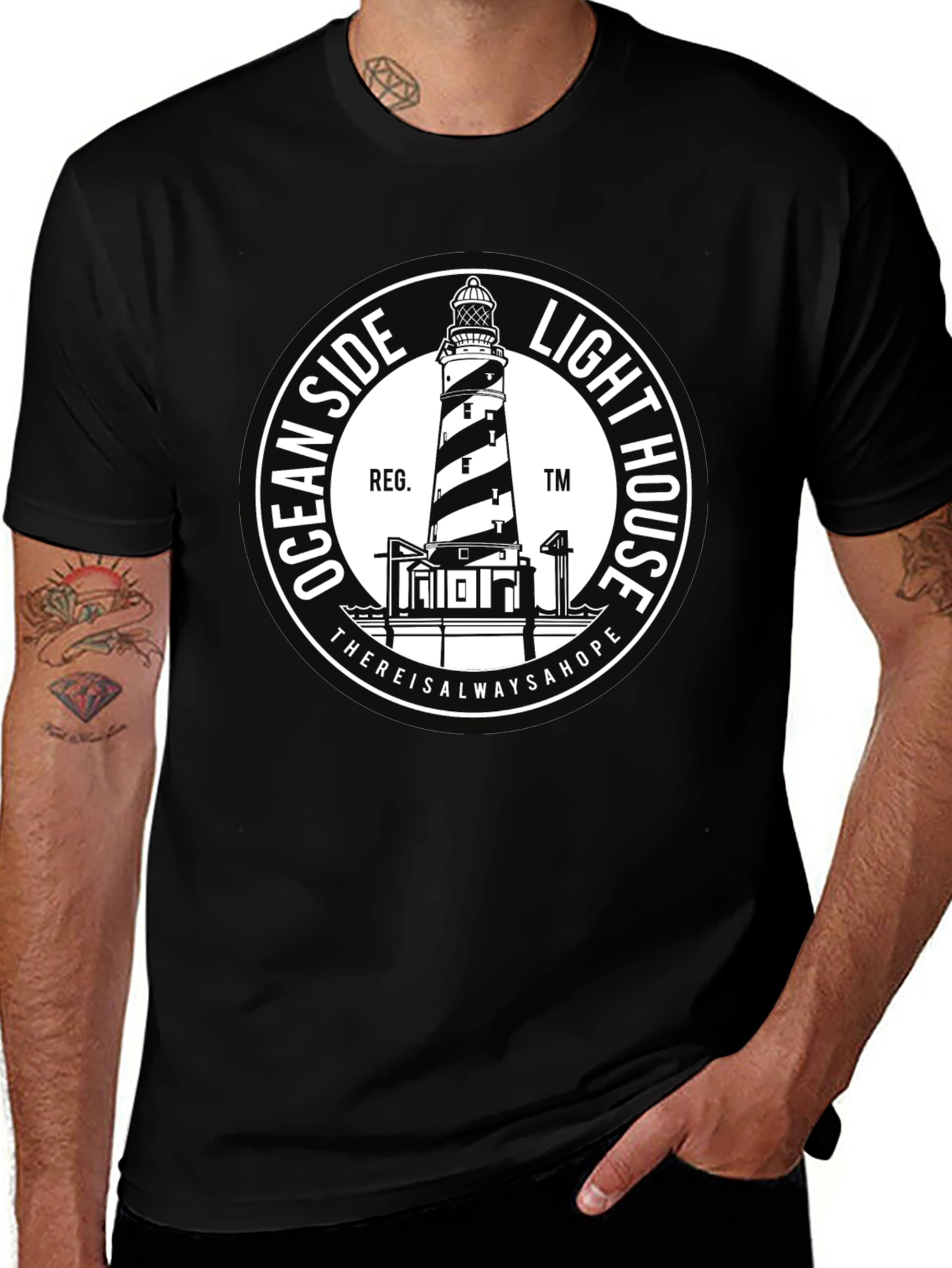 Oceanside Lighthouse Graphic Tee