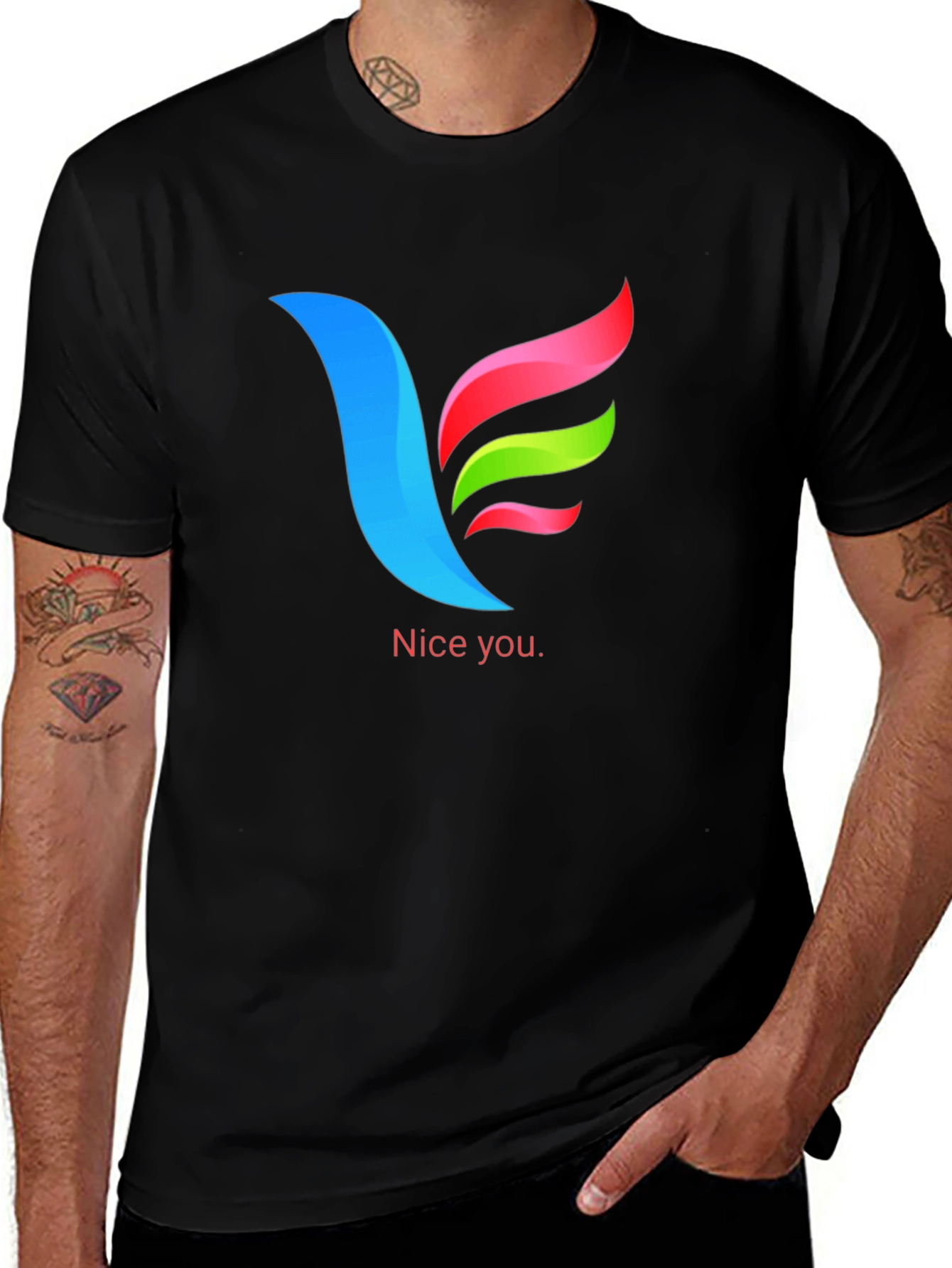 Modern Graphic Tee - Nice You Design