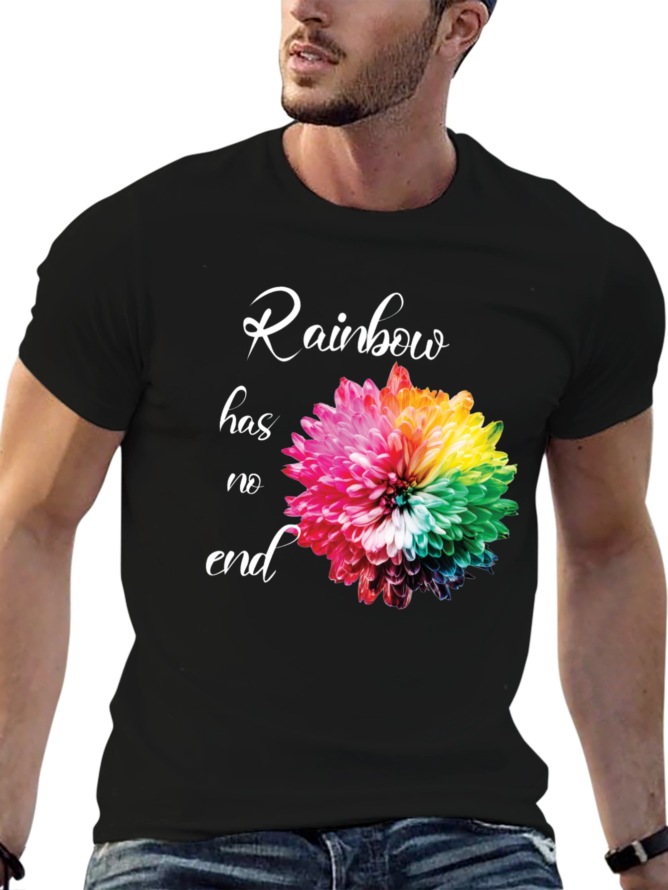 Rainbow Flower Graphic Tee