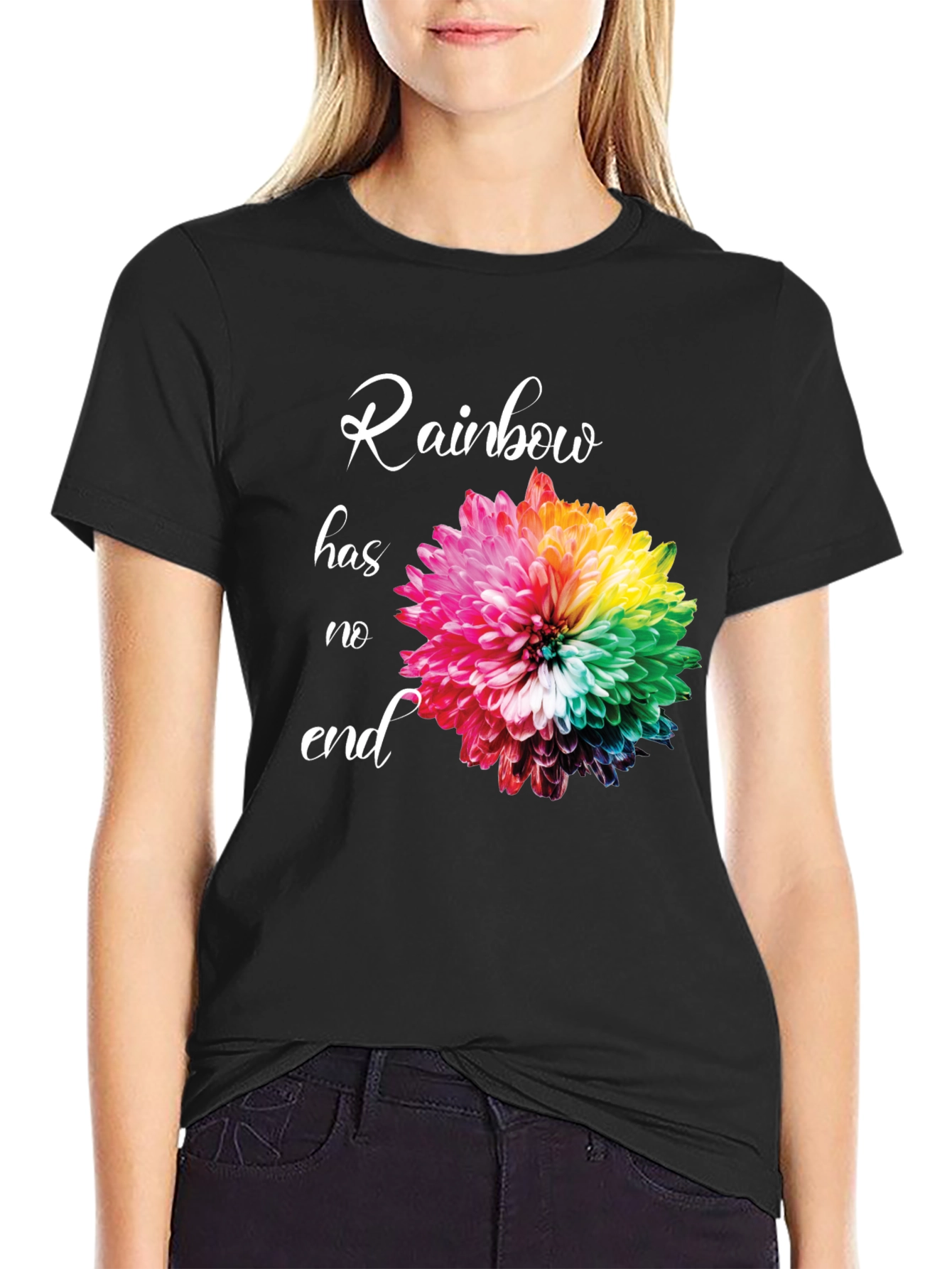 Rainbow Flower Graphic Tee