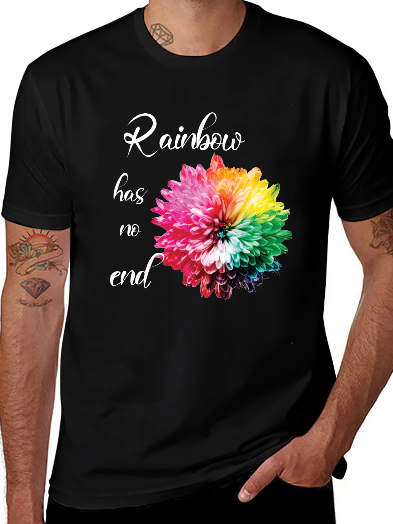 Rainbow Flower Graphic Tee