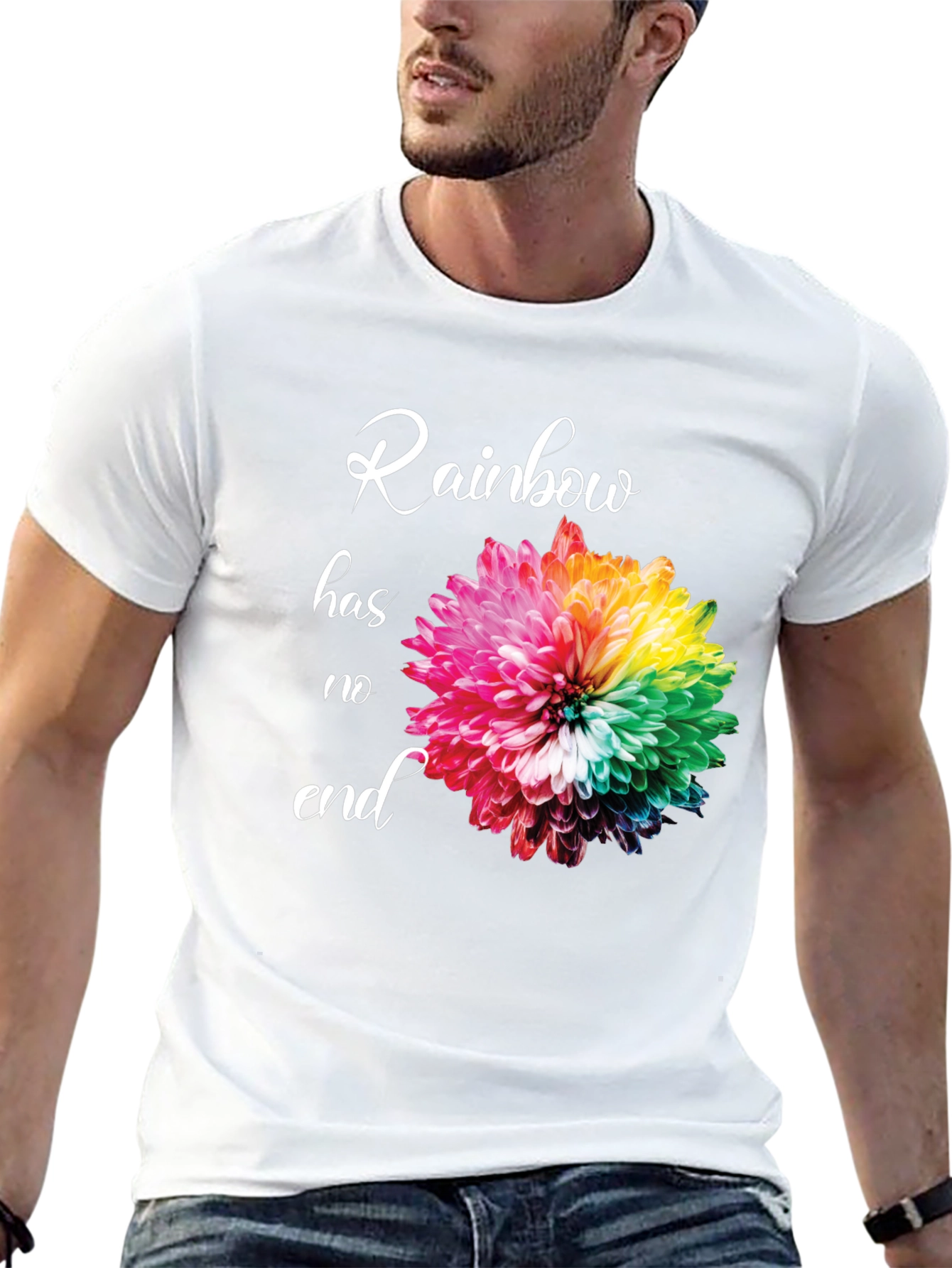 Rainbow Flower Graphic Tee