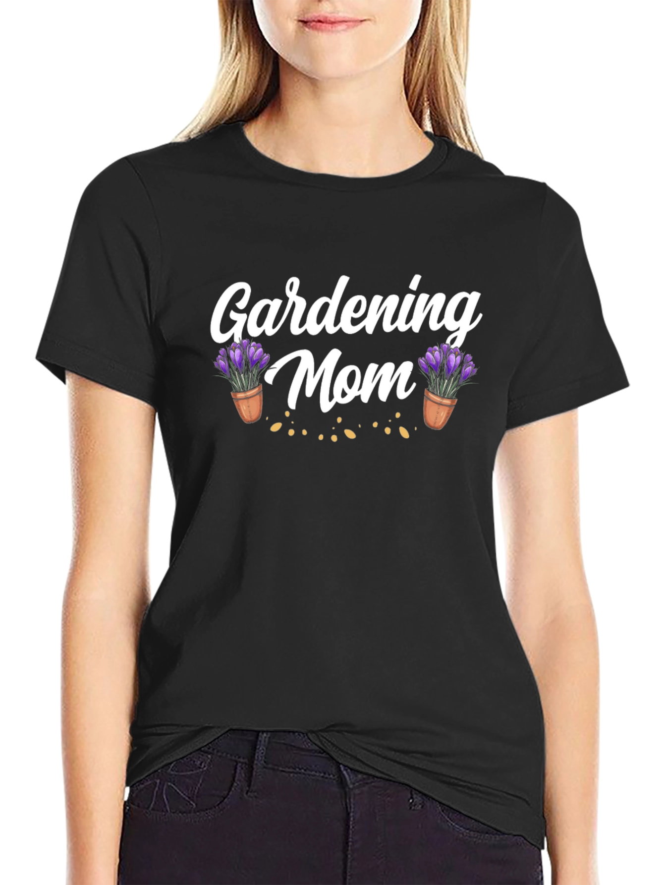 Gardening Mom T-Shirt - Floral Design