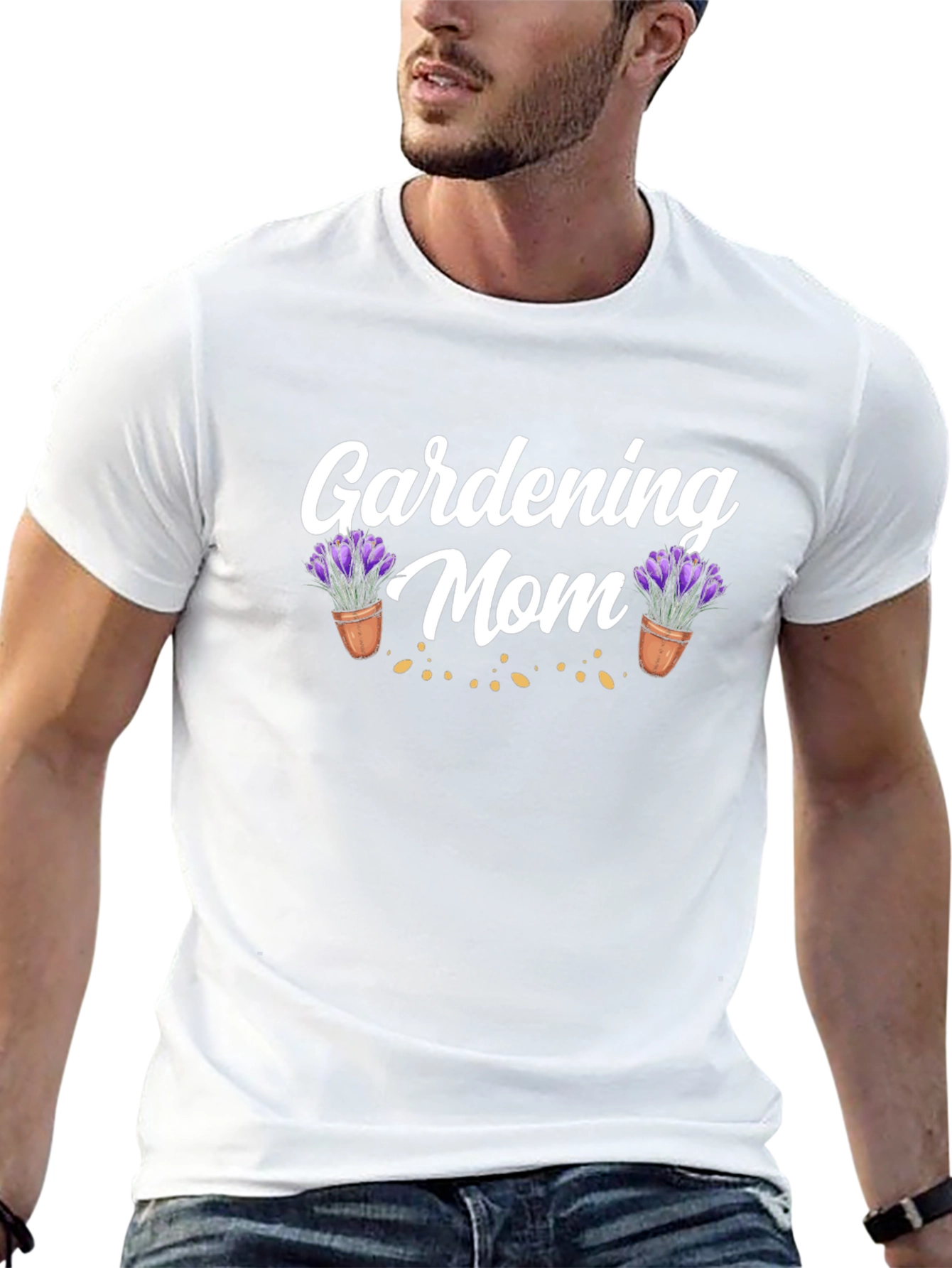 Gardening Mom T-Shirt - Floral Design