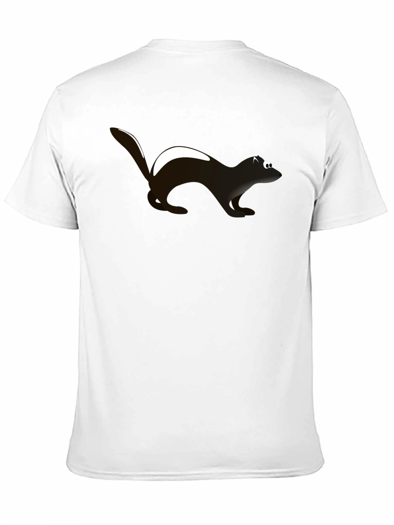 Mens Black Skunk Graphic Tee