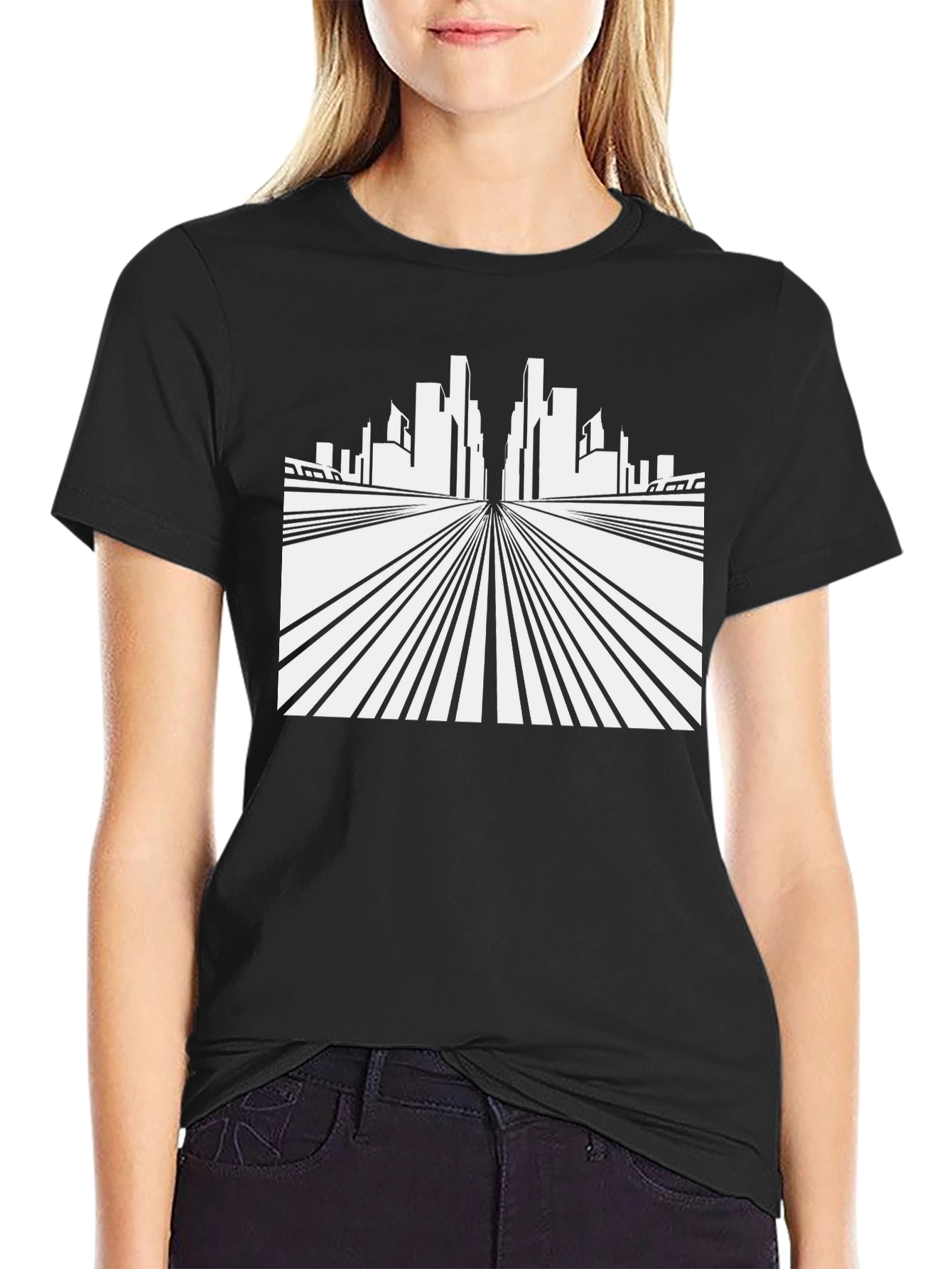 Cityscape Graphic Tee - Modern Streetwear