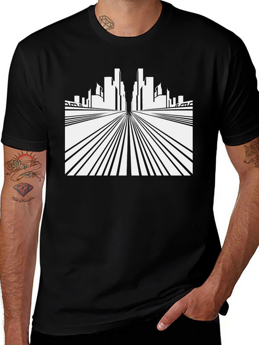 Cityscape Graphic Tee - Modern Streetwear