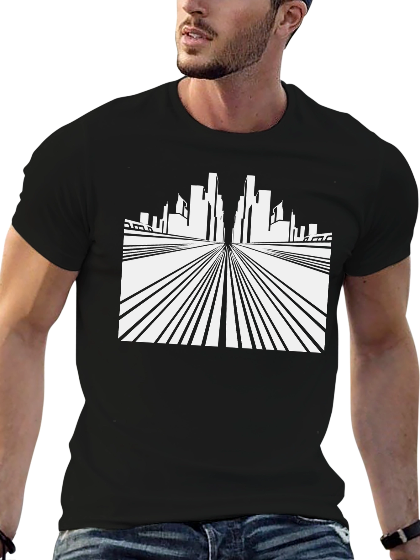 Cityscape Graphic Tee - Modern Streetwear